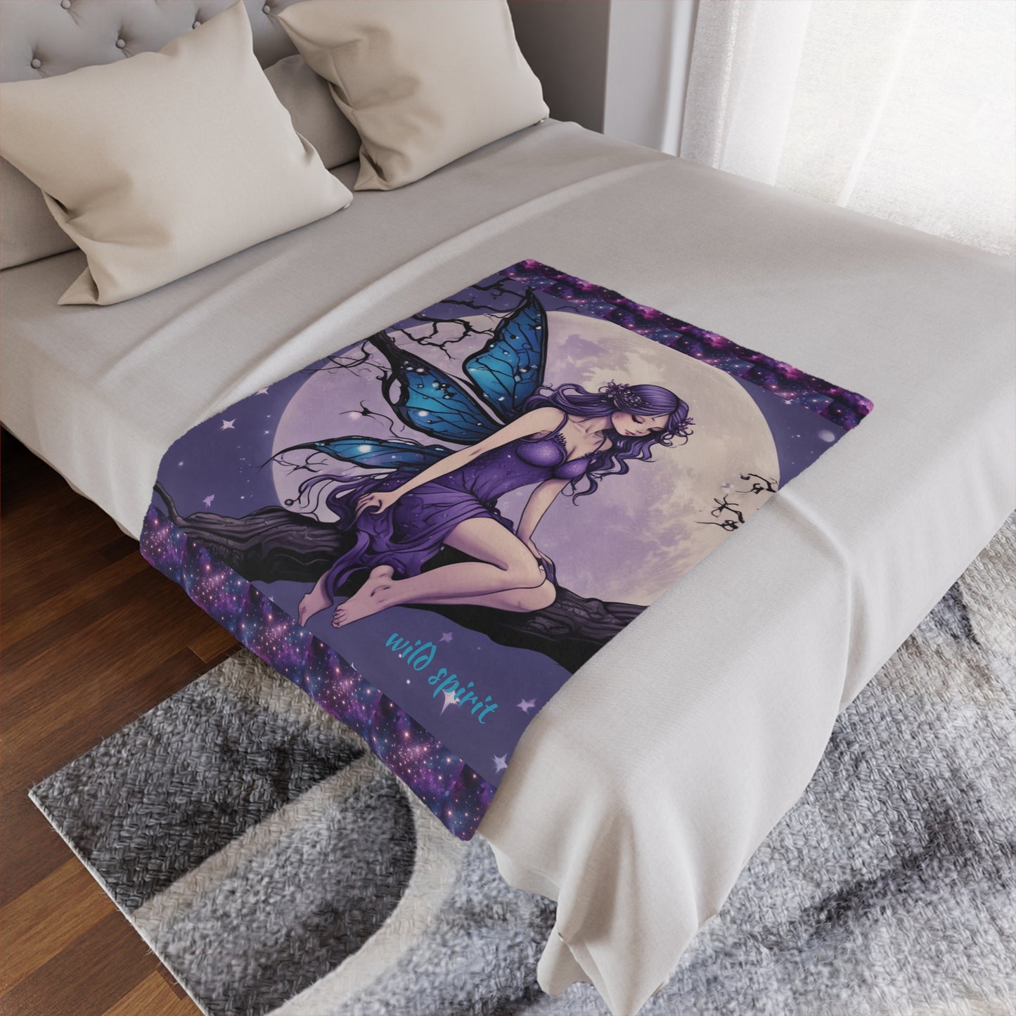Microfiber Blanket - Fairy Night Scene