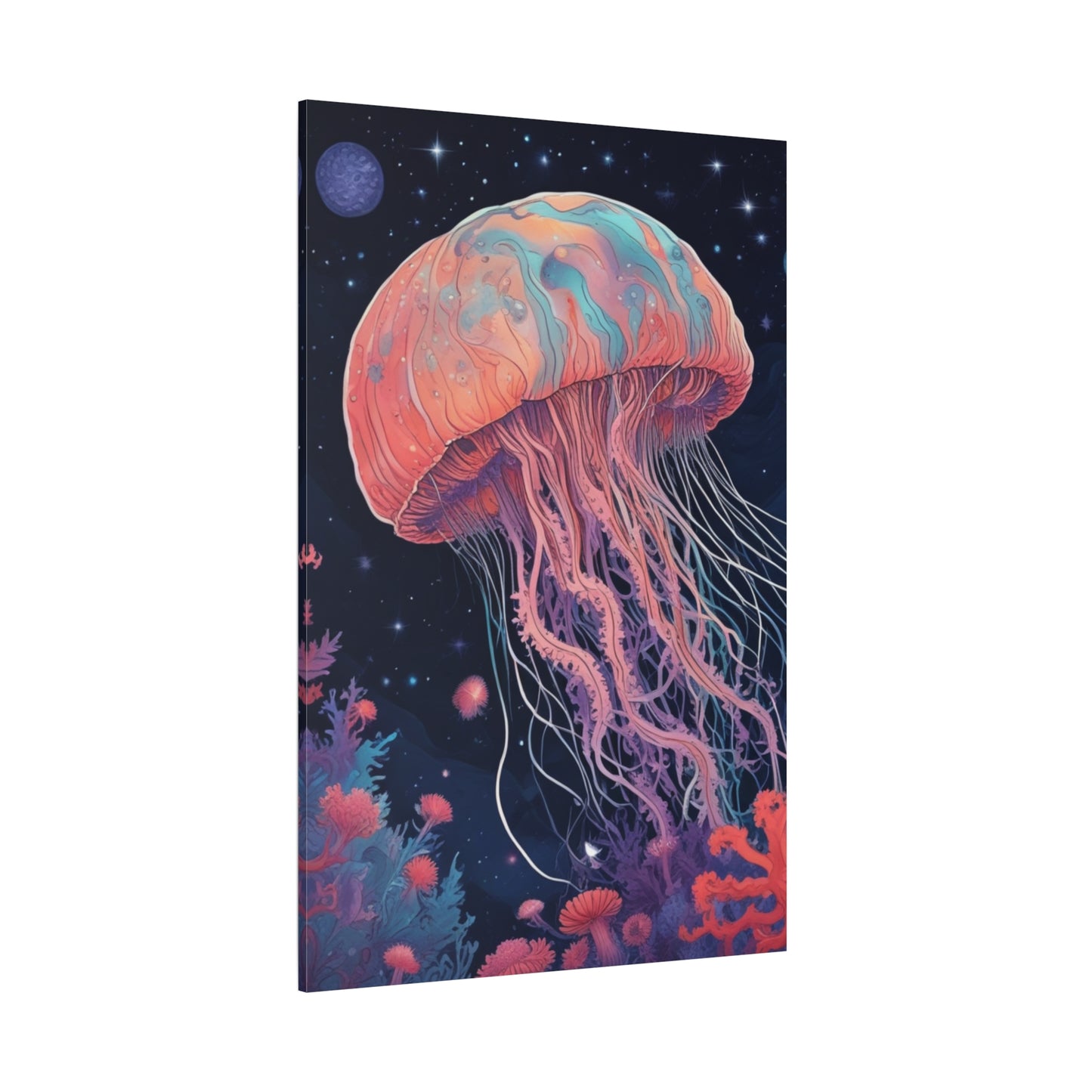 Canvas Print - Night Sky Jellyfish Painting