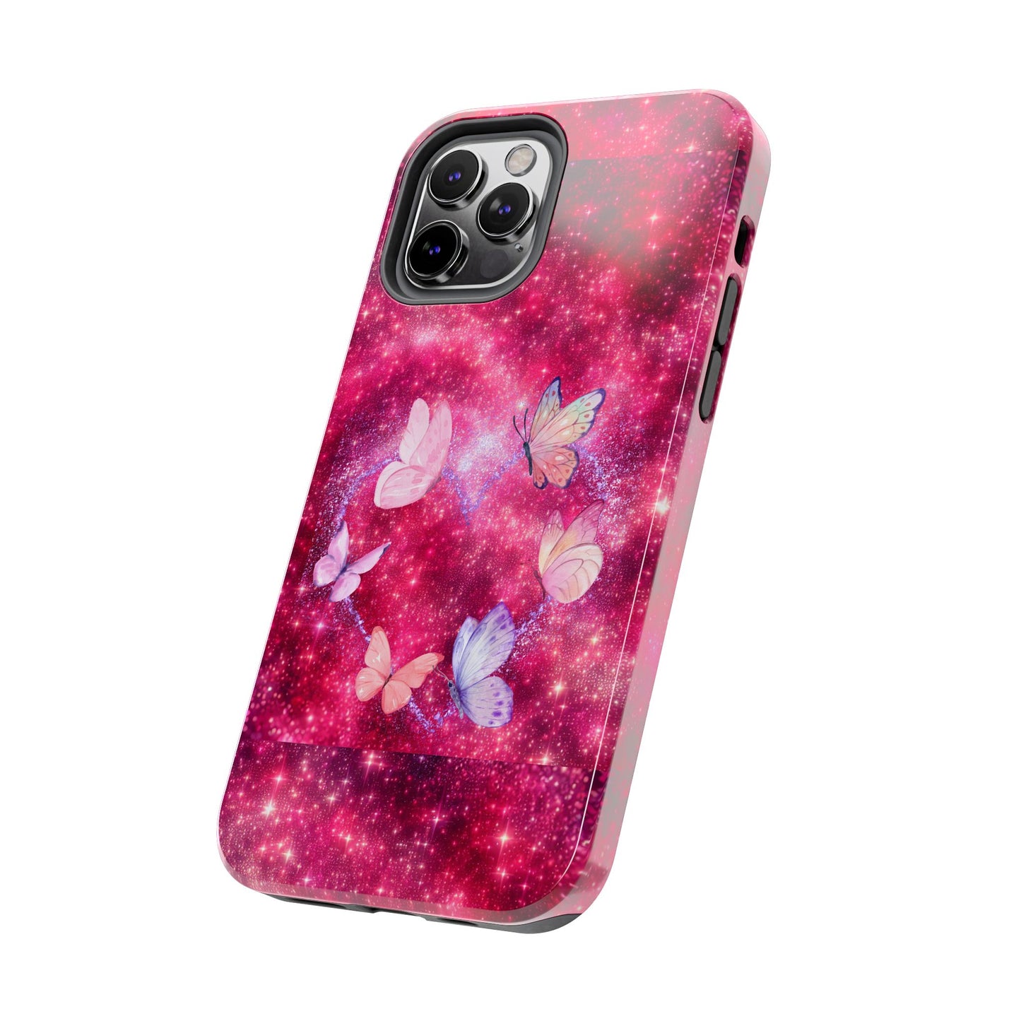 Butterfly Heart Tough Phone Cases - Vimentins Day Sparkly Design