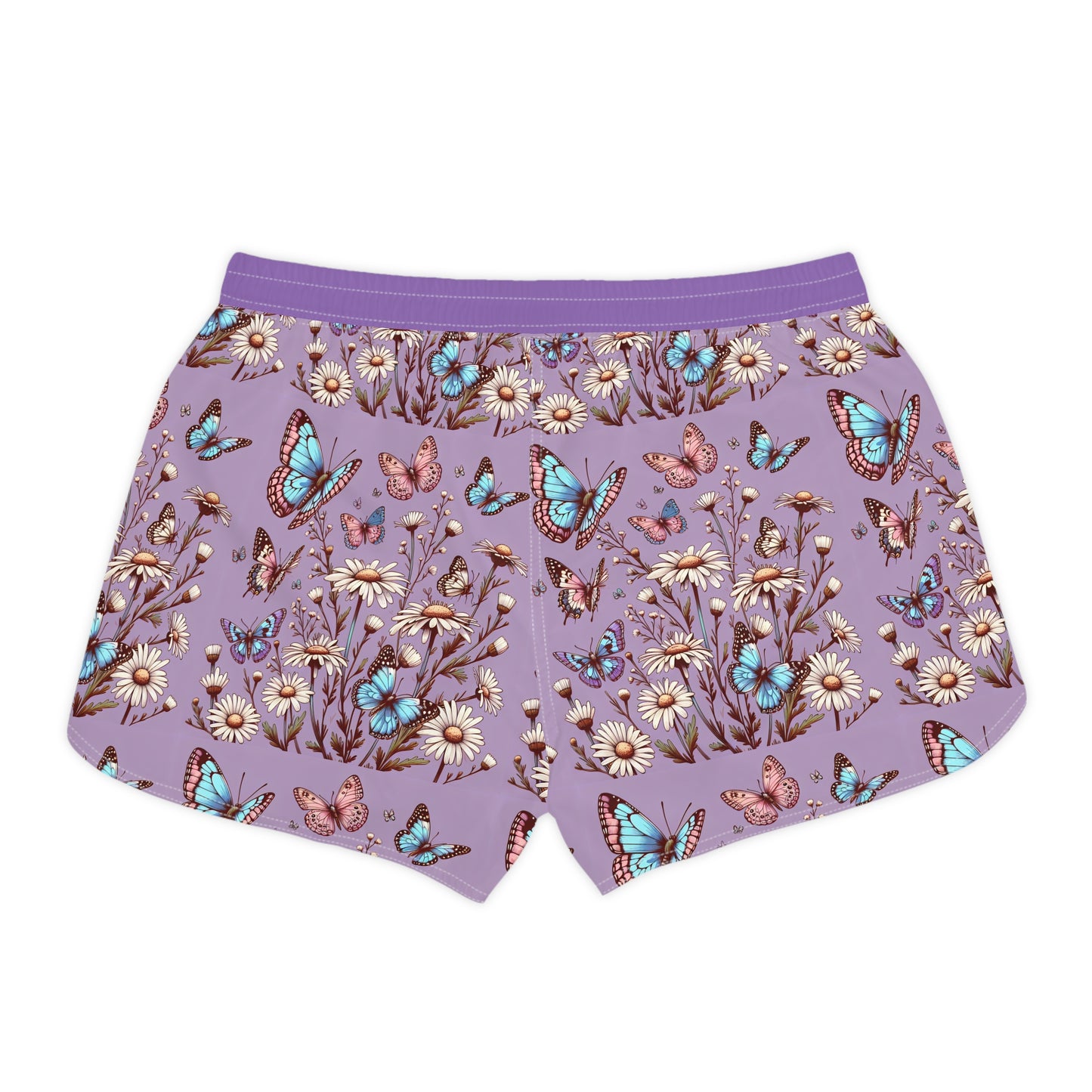 Butterfly Garden Women's Casual Shorts - Floral Print Summer Lounge Wear