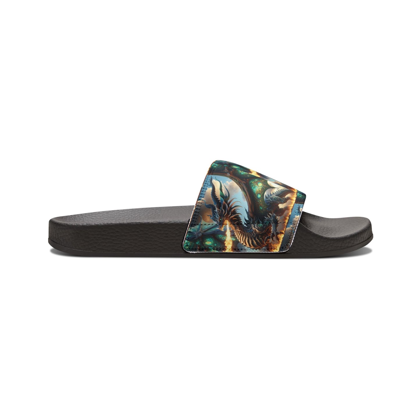 Stylish Dragon Graphic Men's Sandals - Perfect for Summer and Relaxation