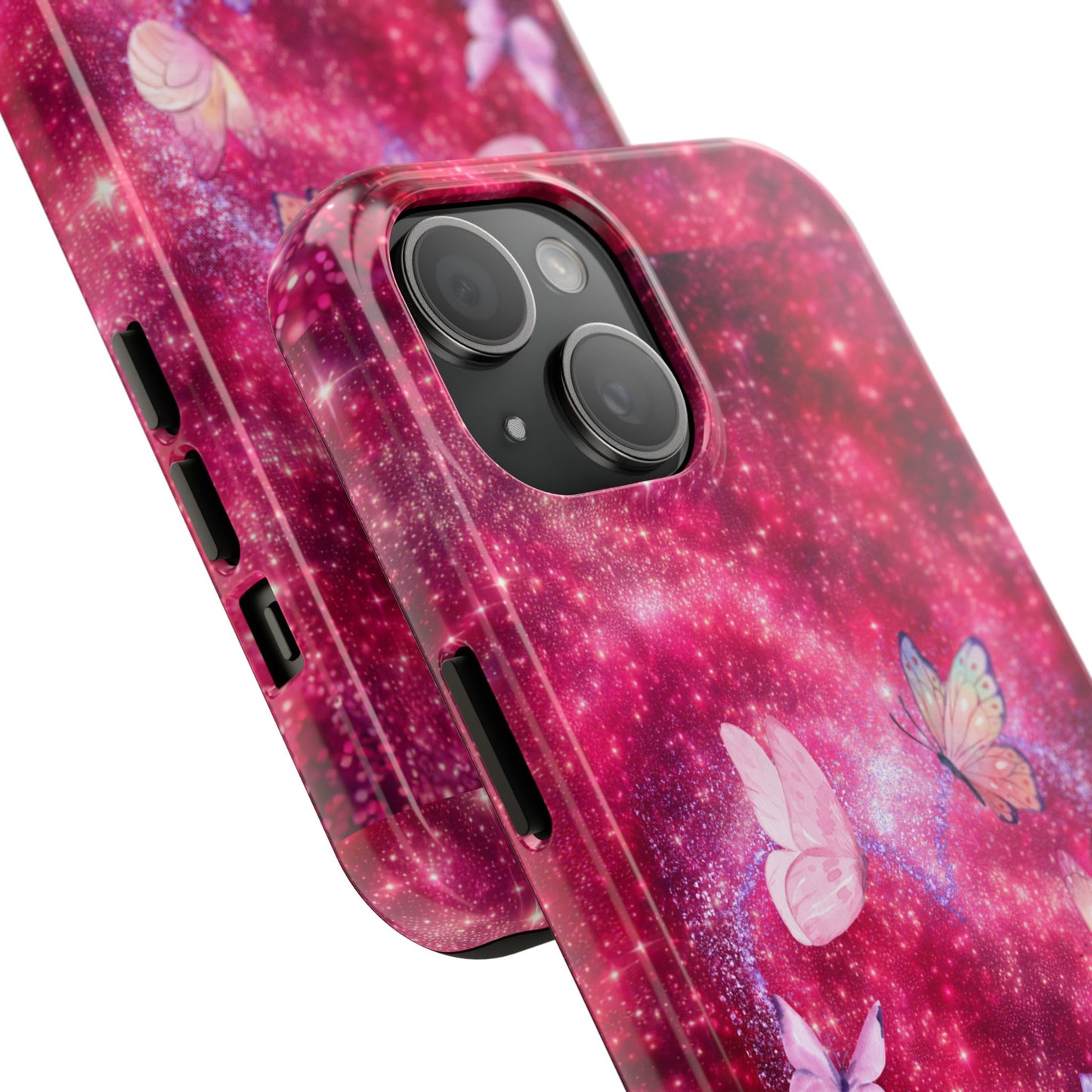 Butterfly Heart Tough Phone Cases - Vimentins Day Sparkly Design