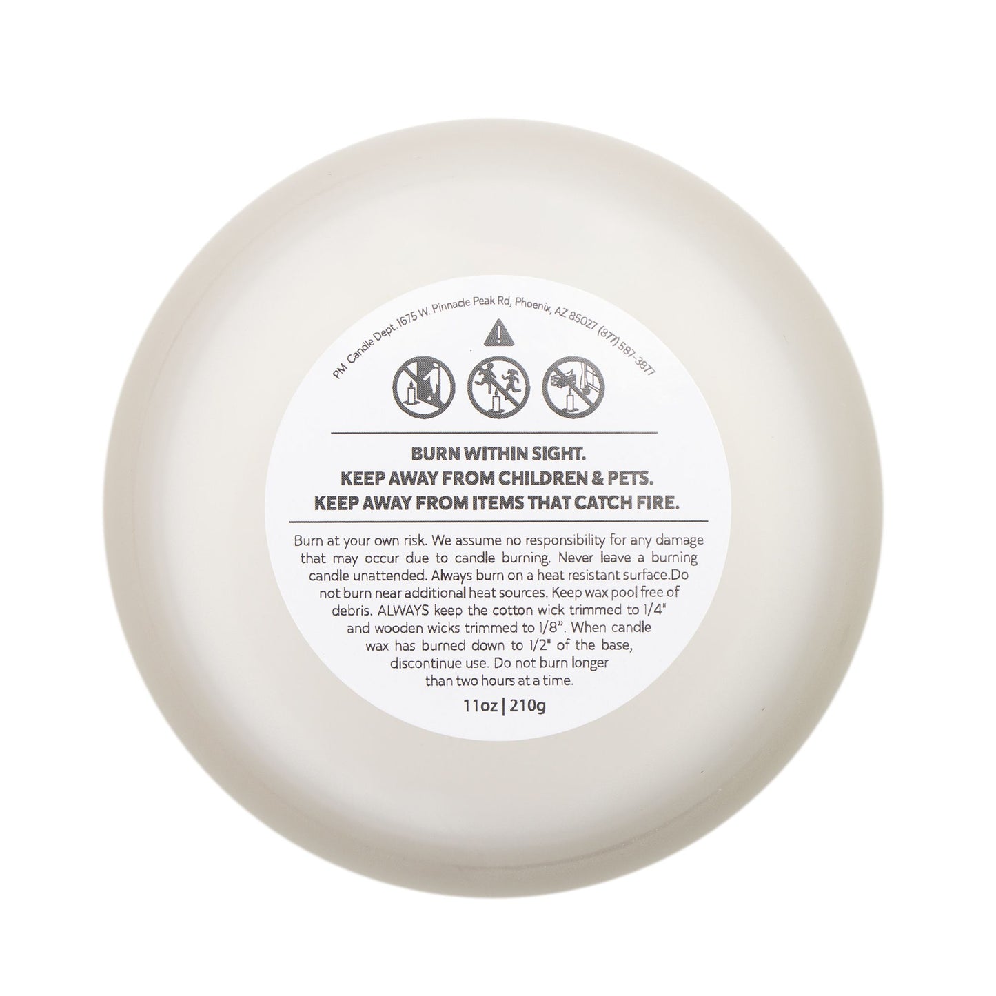 Floral Frosted Glass Candle - 11oz Artisan Aromatherapy