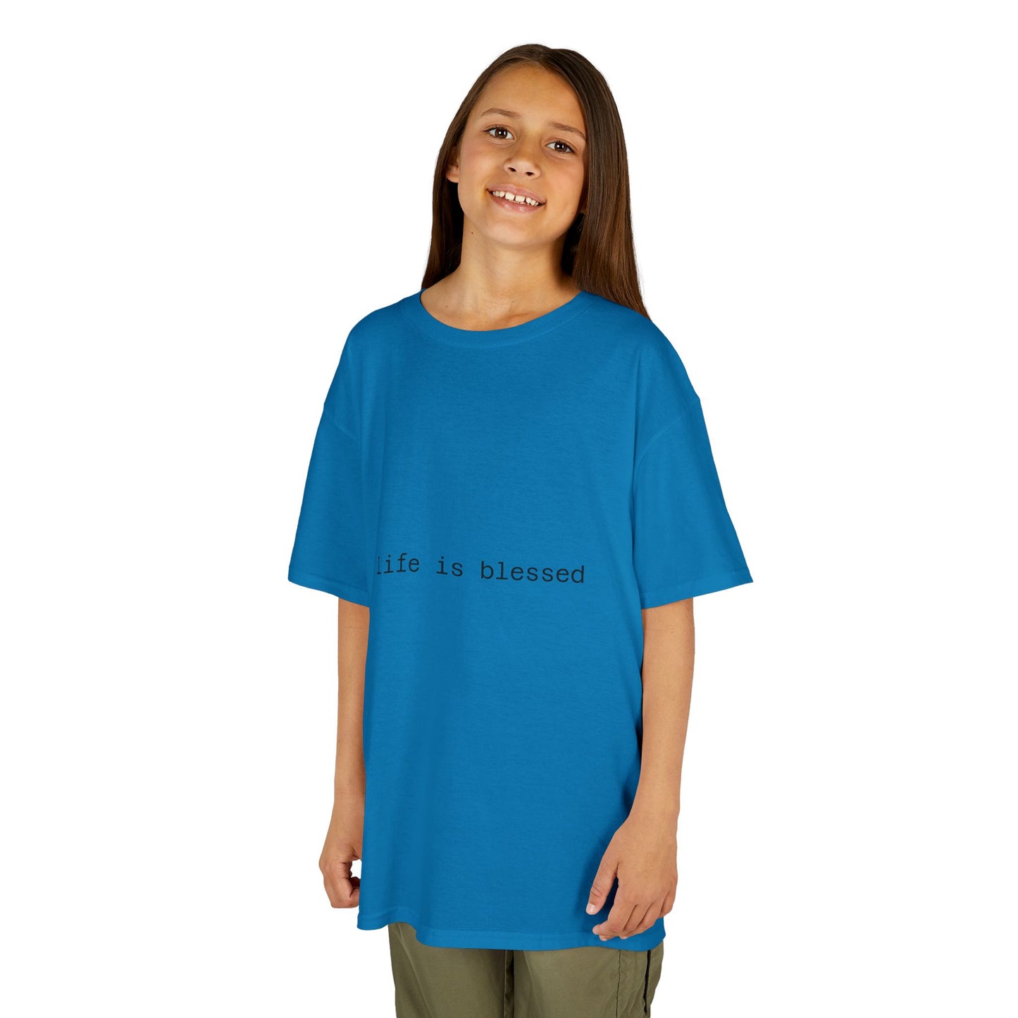 Blessed Kids Tee with Angel Wings