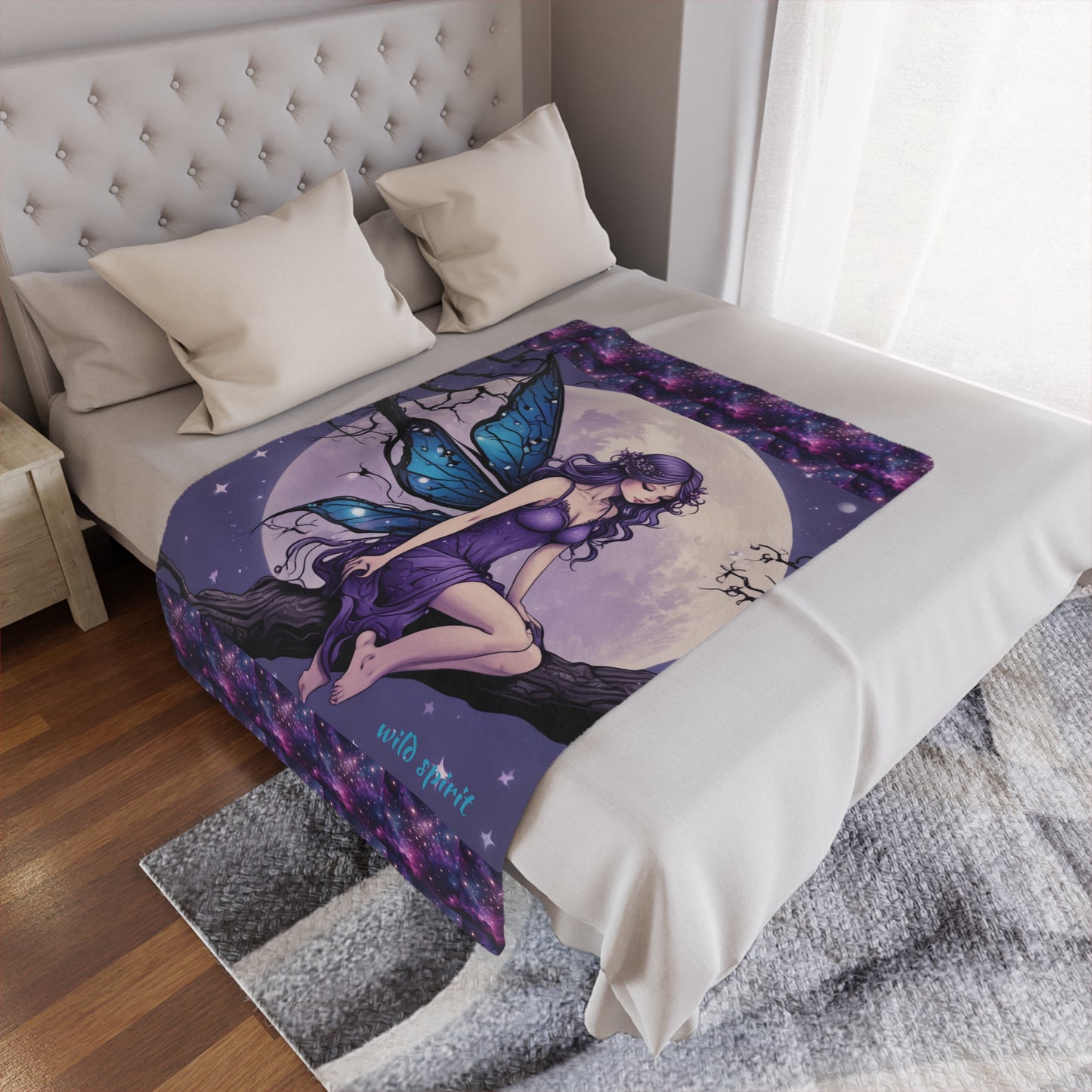 Microfiber Blanket - Fairy Night Scene