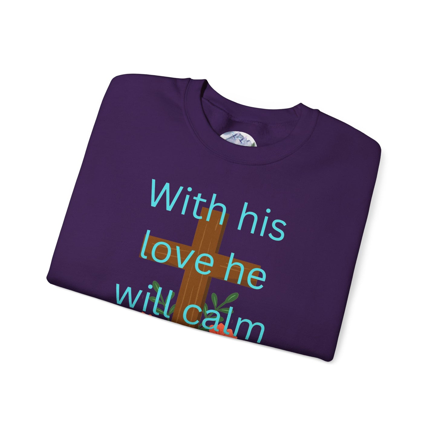 Christian Cross Floral Unisex Sweatshirt