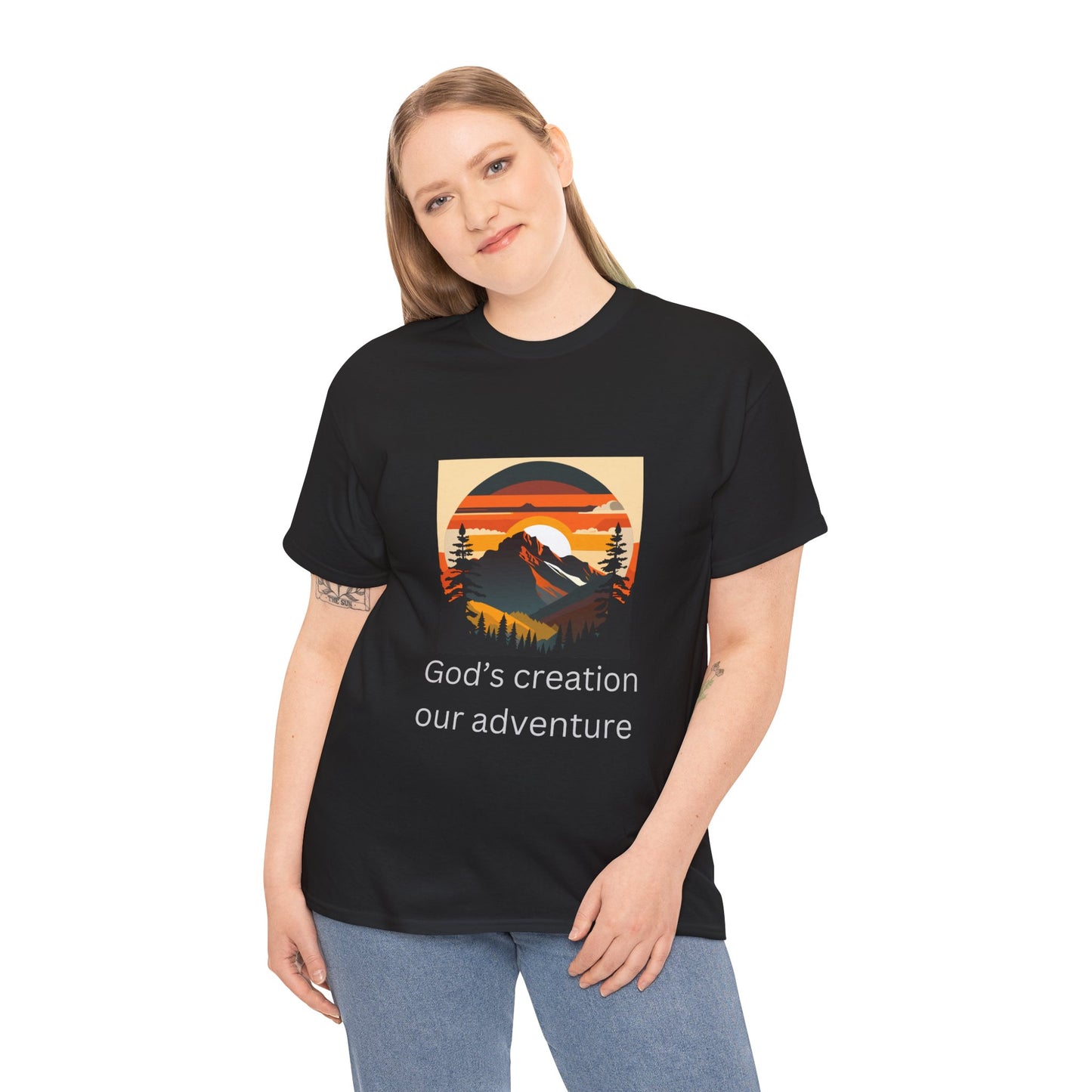 Mountain Sunset Unisex Tee - God's Creation Our Adventure