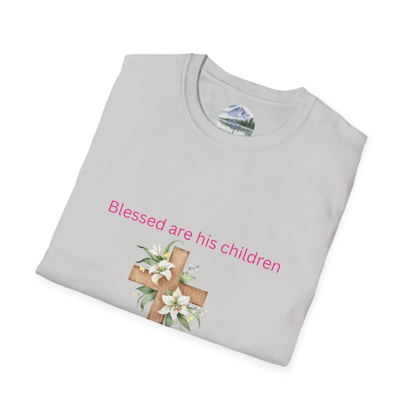 Blessed Are His Children Unisex Softstyle T-Shirt - Faith-Inspired Apparel