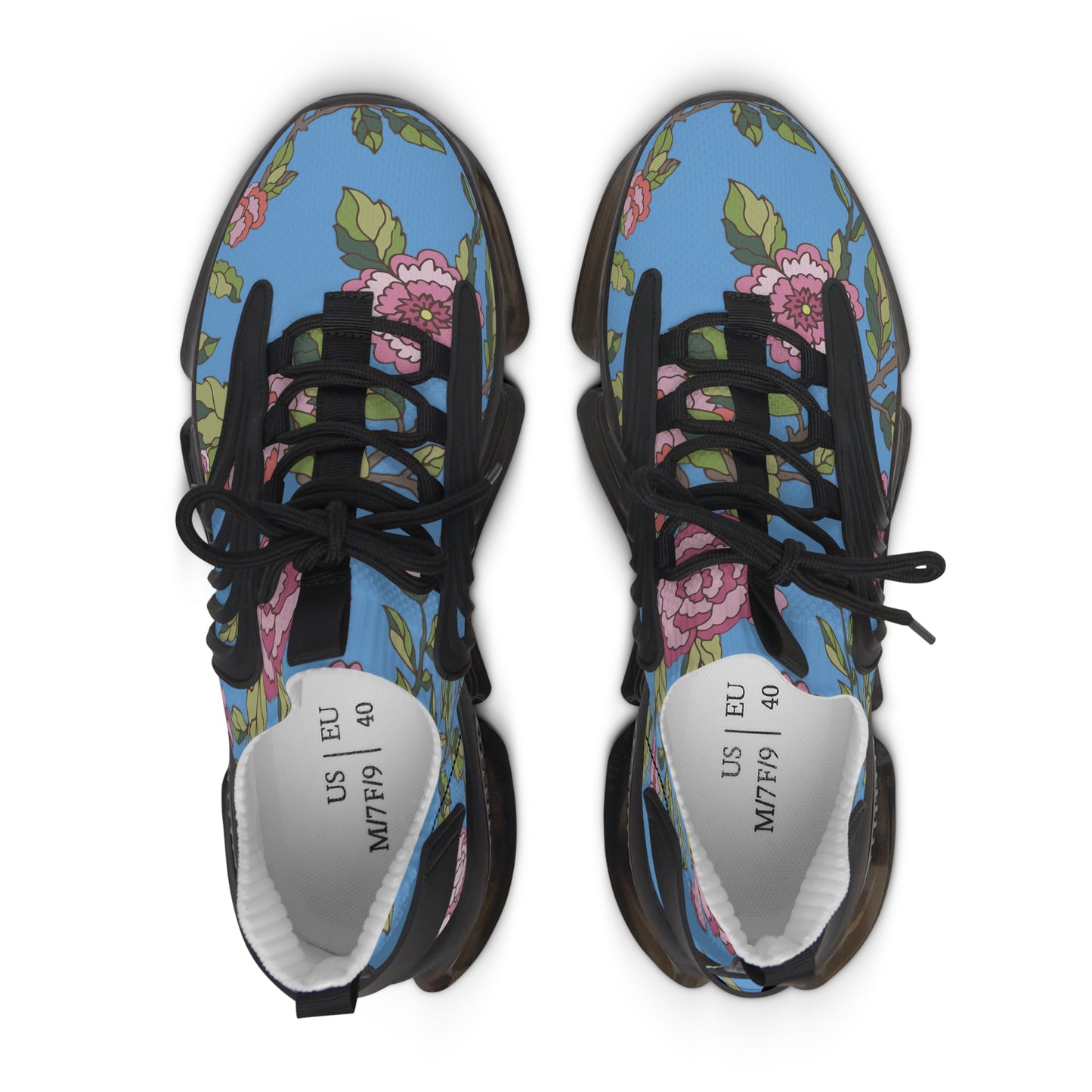 Floral Women's Mesh Sneakers | Lightweight Athletic Shoes, Fashion Sneakers, Casual Footwear, Spring Style, Gift for Her