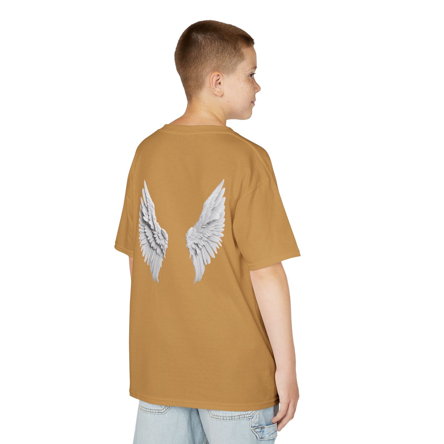 Blessed Kids Tee with Angel Wings