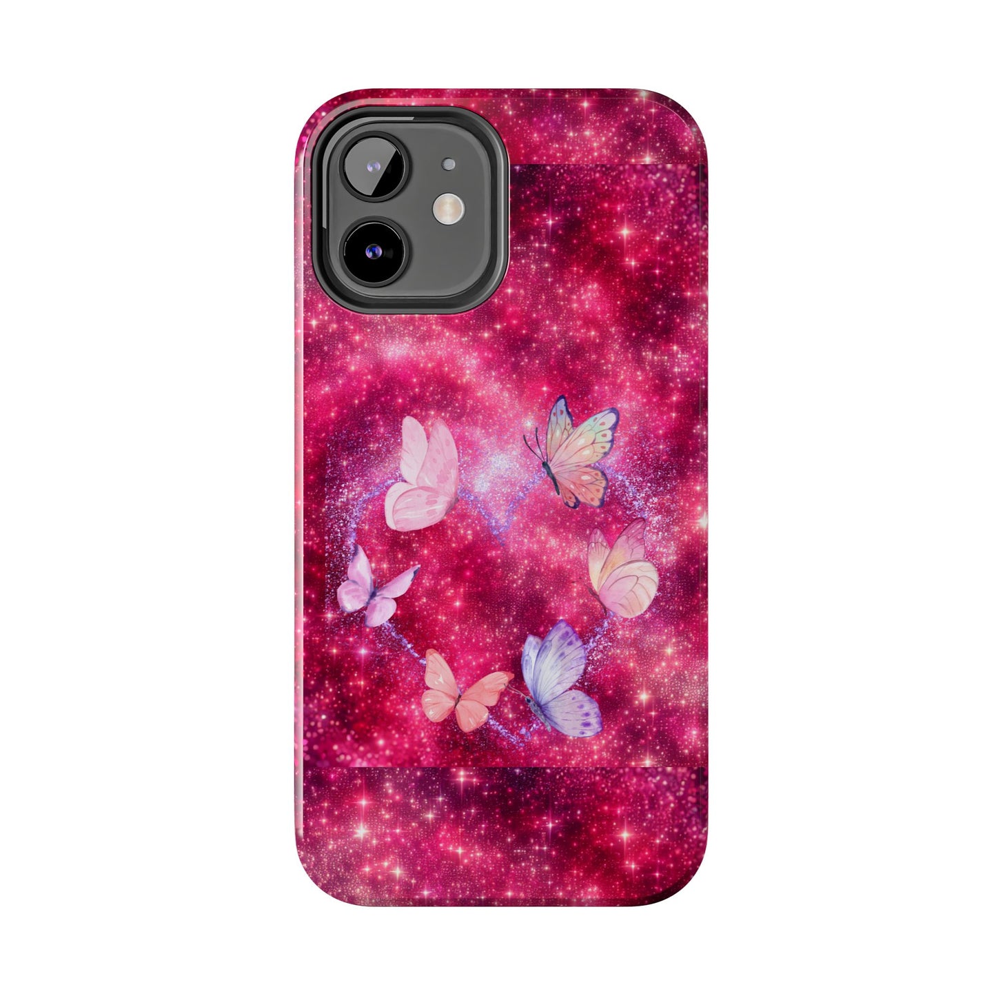 Butterfly Heart Tough Phone Cases - Vimentins Day Sparkly Design