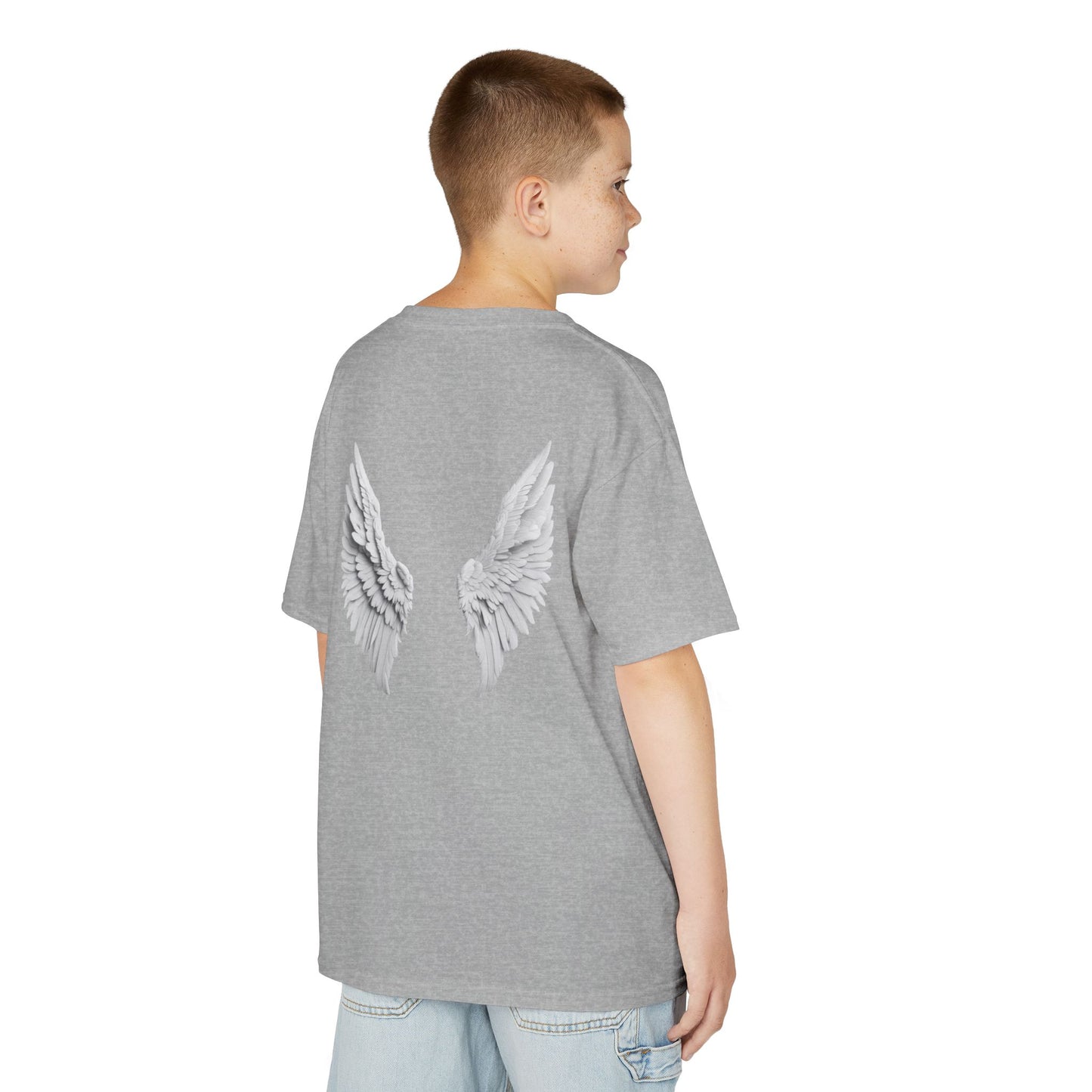 Blessed Kids Tee with Angel Wings