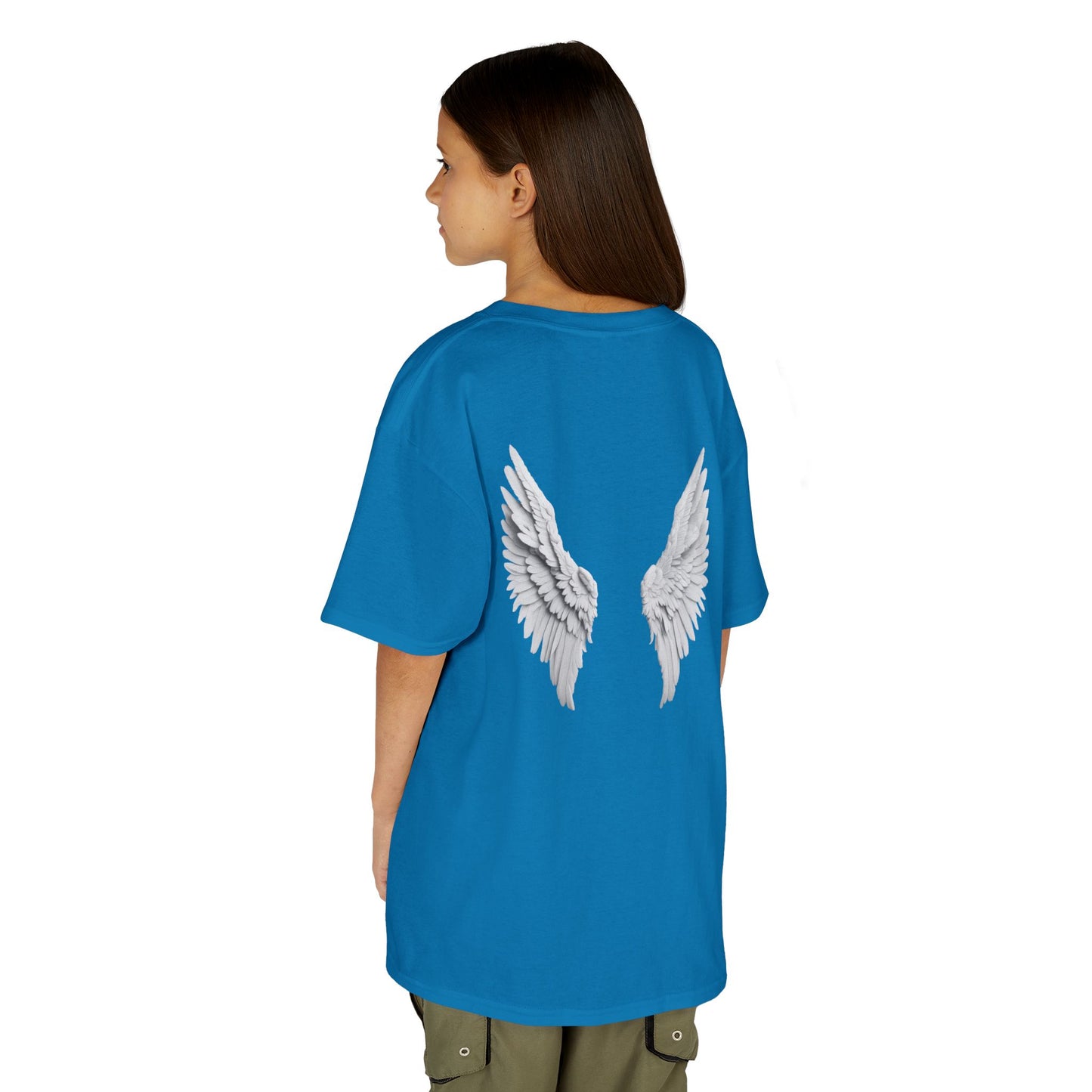 Blessed Kids Tee with Angel Wings