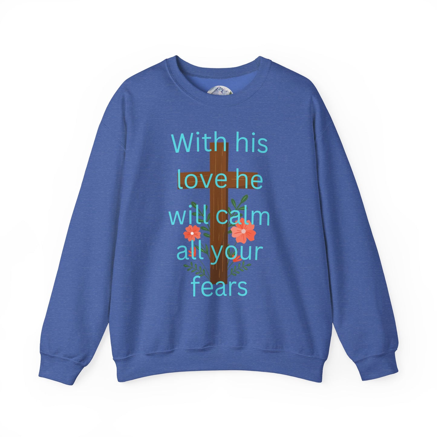 Christian Cross Floral Unisex Sweatshirt