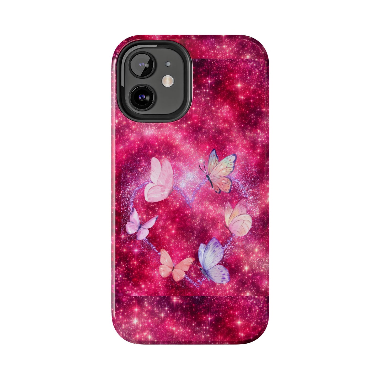 Butterfly Heart Tough Phone Cases - Vimentins Day Sparkly Design