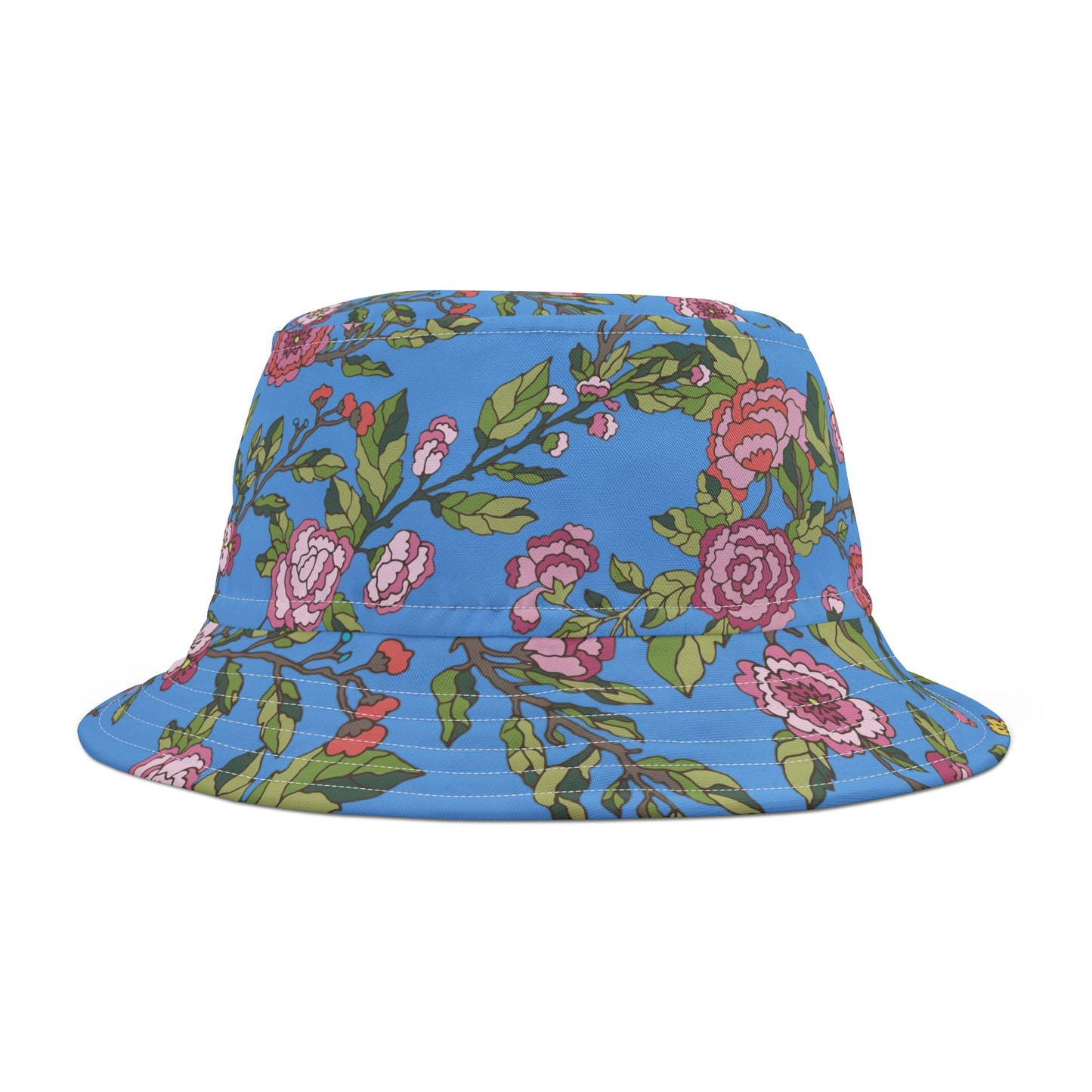 Floral Bucket Hat - AOP, Summer Accessory, Outdoor Fashion, Boho Style, Gift for Her, Beach Hat, Festival Wear