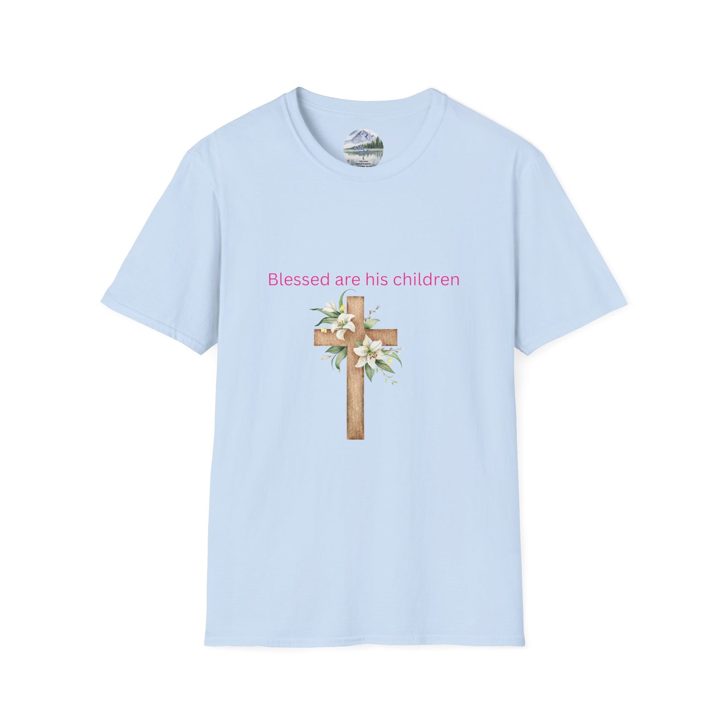 Blessed Are His Children Unisex Softstyle T-Shirt - Faith-Inspired Apparel