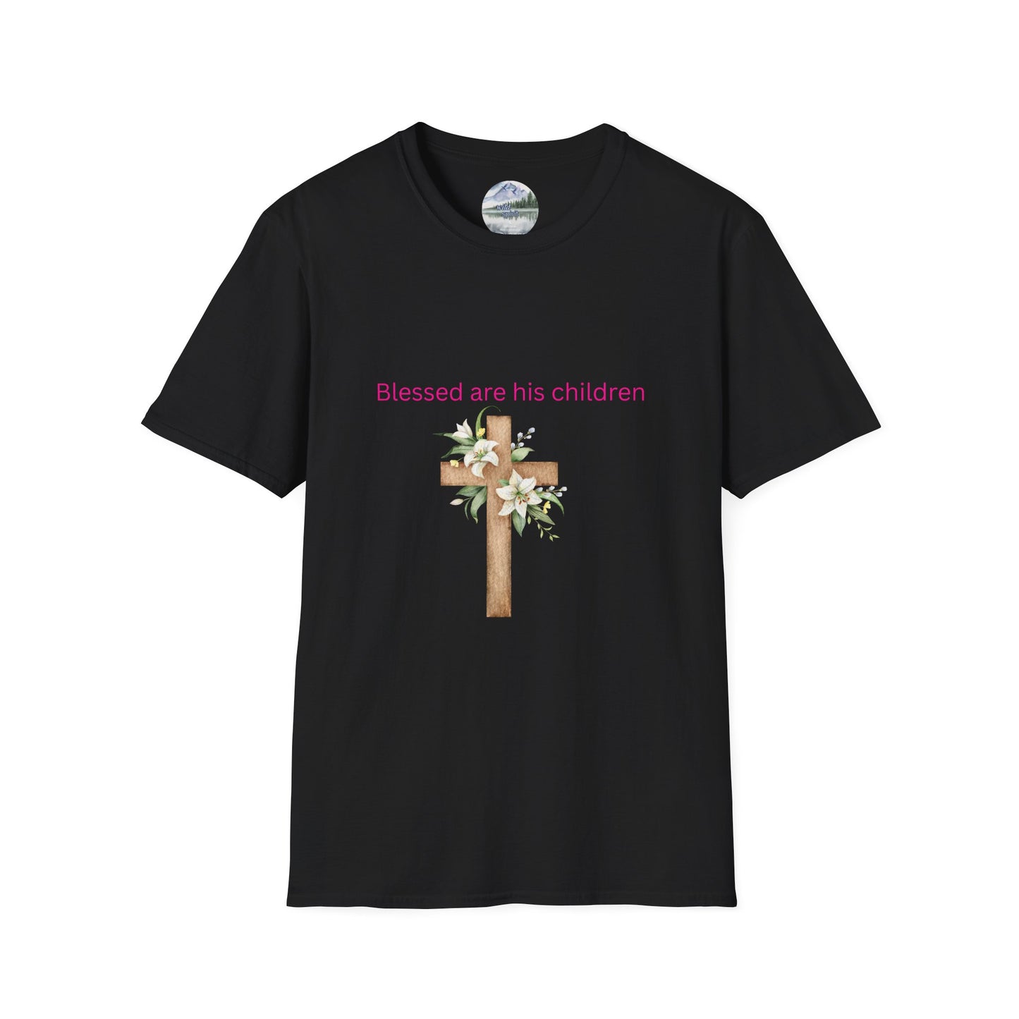 Blessed Are His Children Unisex Softstyle T-Shirt - Faith-Inspired Apparel