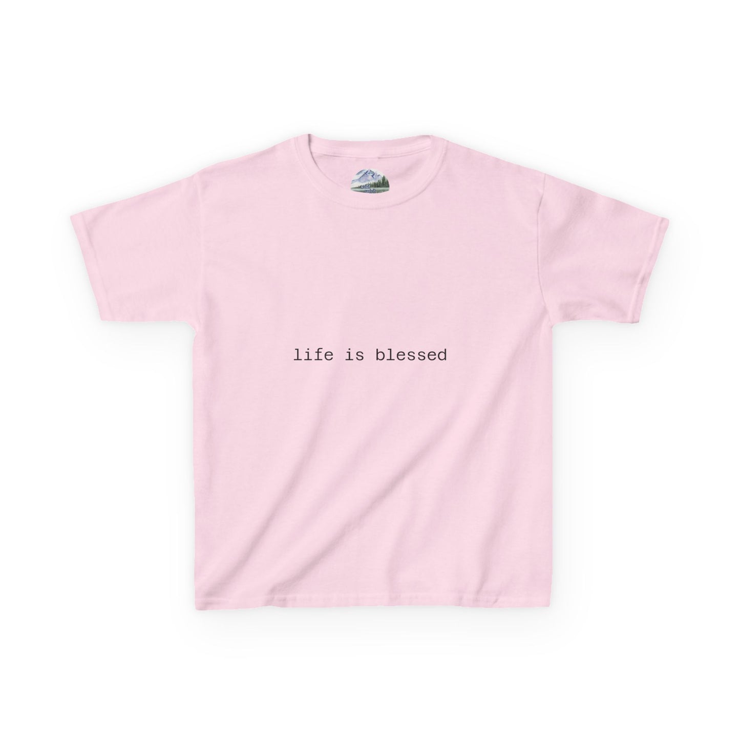 Blessed Kids Tee with Angel Wings