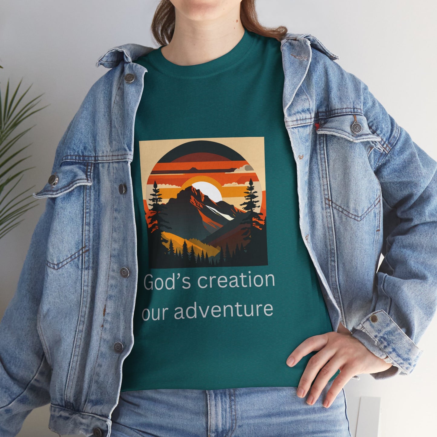 Mountain Sunset Unisex Tee - God's Creation Our Adventure