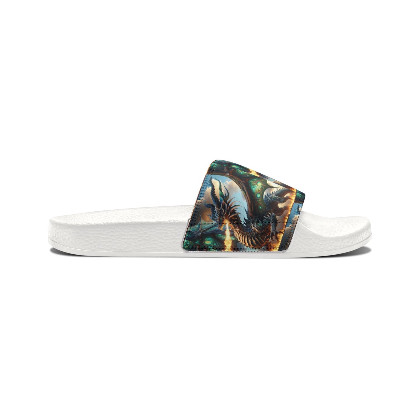 Stylish Dragon Graphic Men's Sandals - Perfect for Summer and Relaxation
