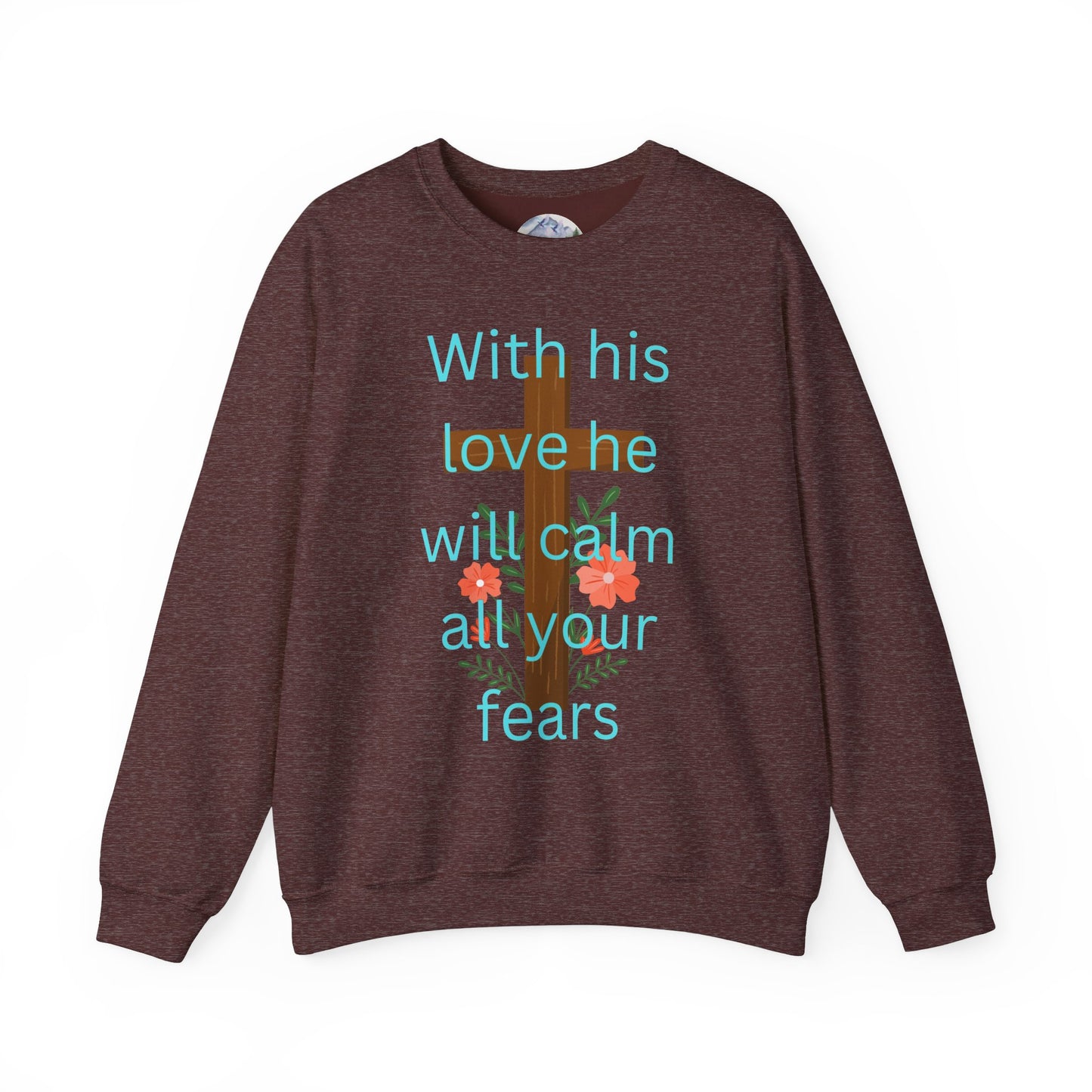 Christian Cross Floral Unisex Sweatshirt