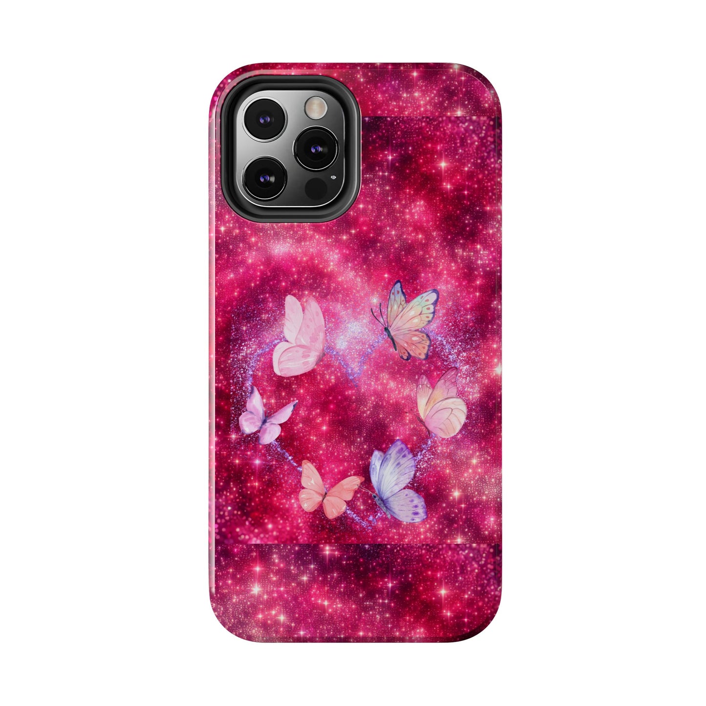 Butterfly Heart Tough Phone Cases - Vimentins Day Sparkly Design