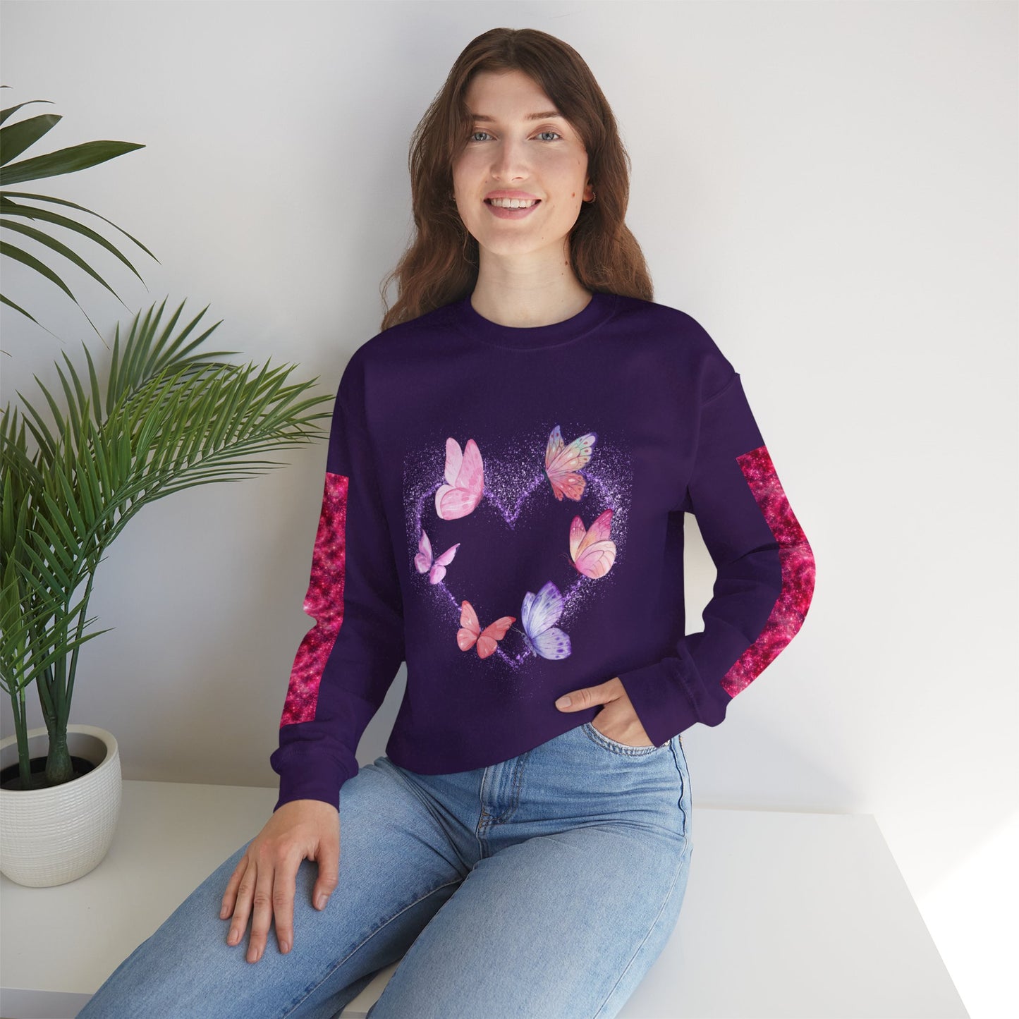 Butterfly Heart Sweatshirt - Valentine's Day Design