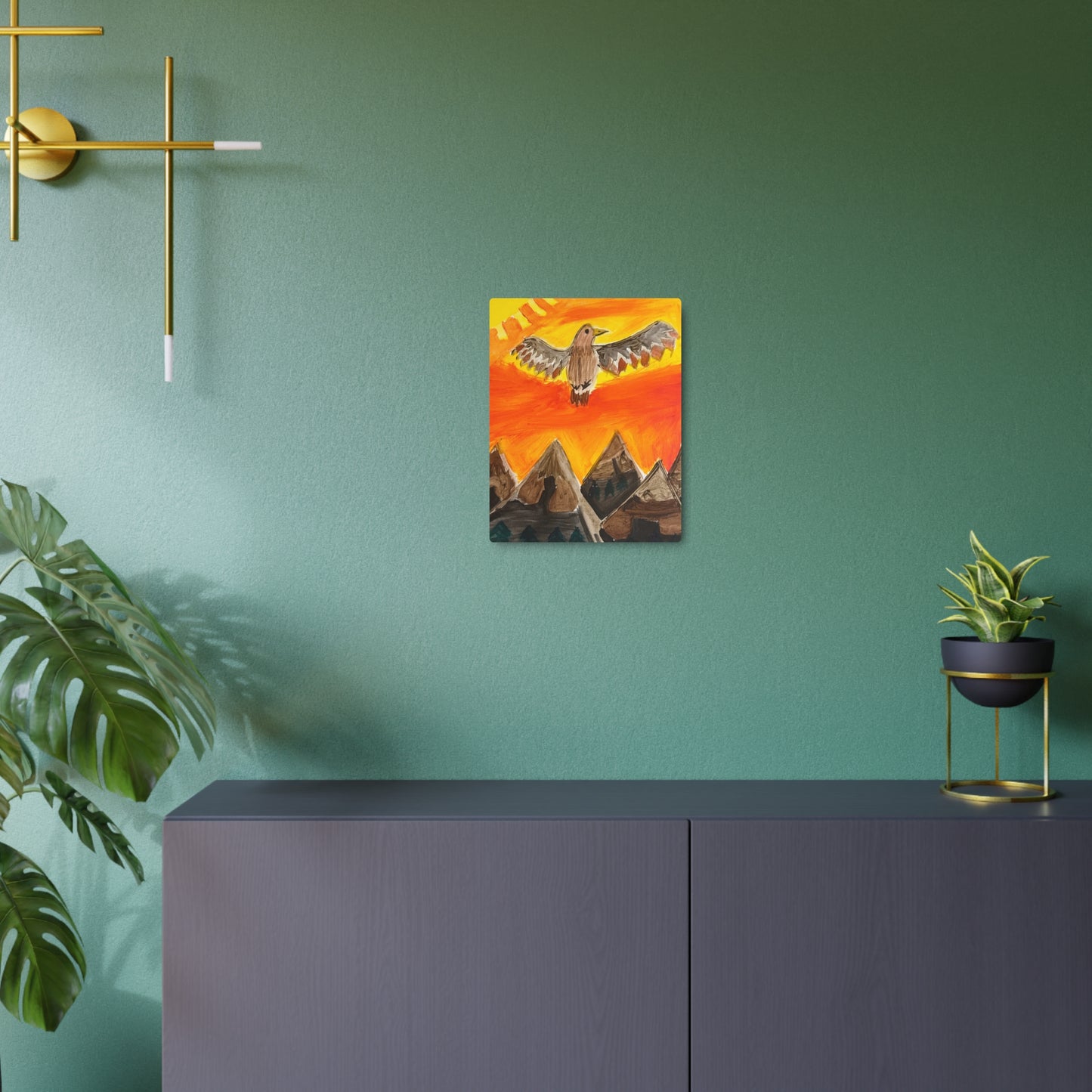 Metal Art Sign - Free Bird Wall Decor