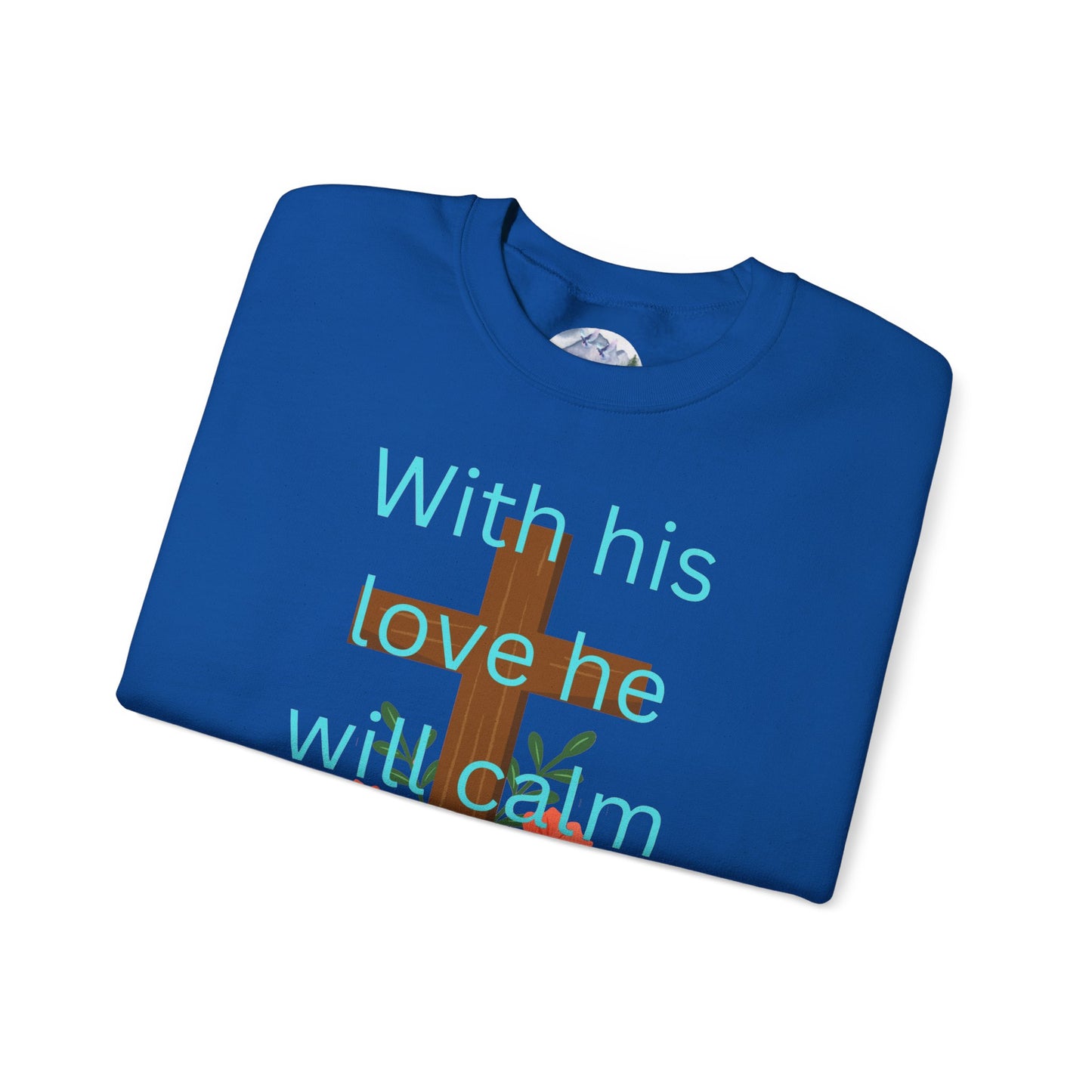 Christian Cross Floral Unisex Sweatshirt