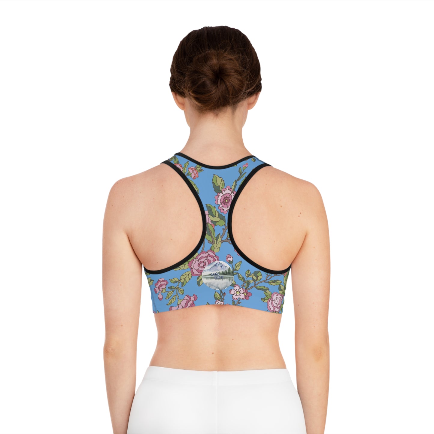 Floral Sports Bra - Stylish Activewear for Fitness, Yoga, Running, Gift for Her, Workout Gear, Summer Fashion