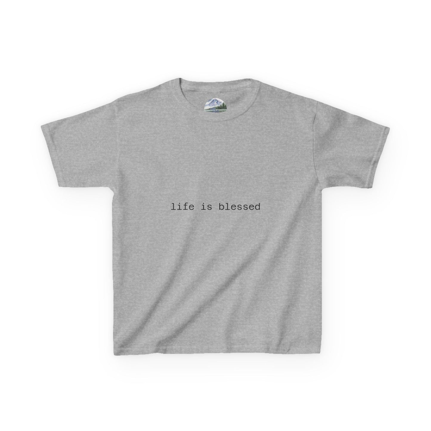 Blessed Kids Tee with Angel Wings