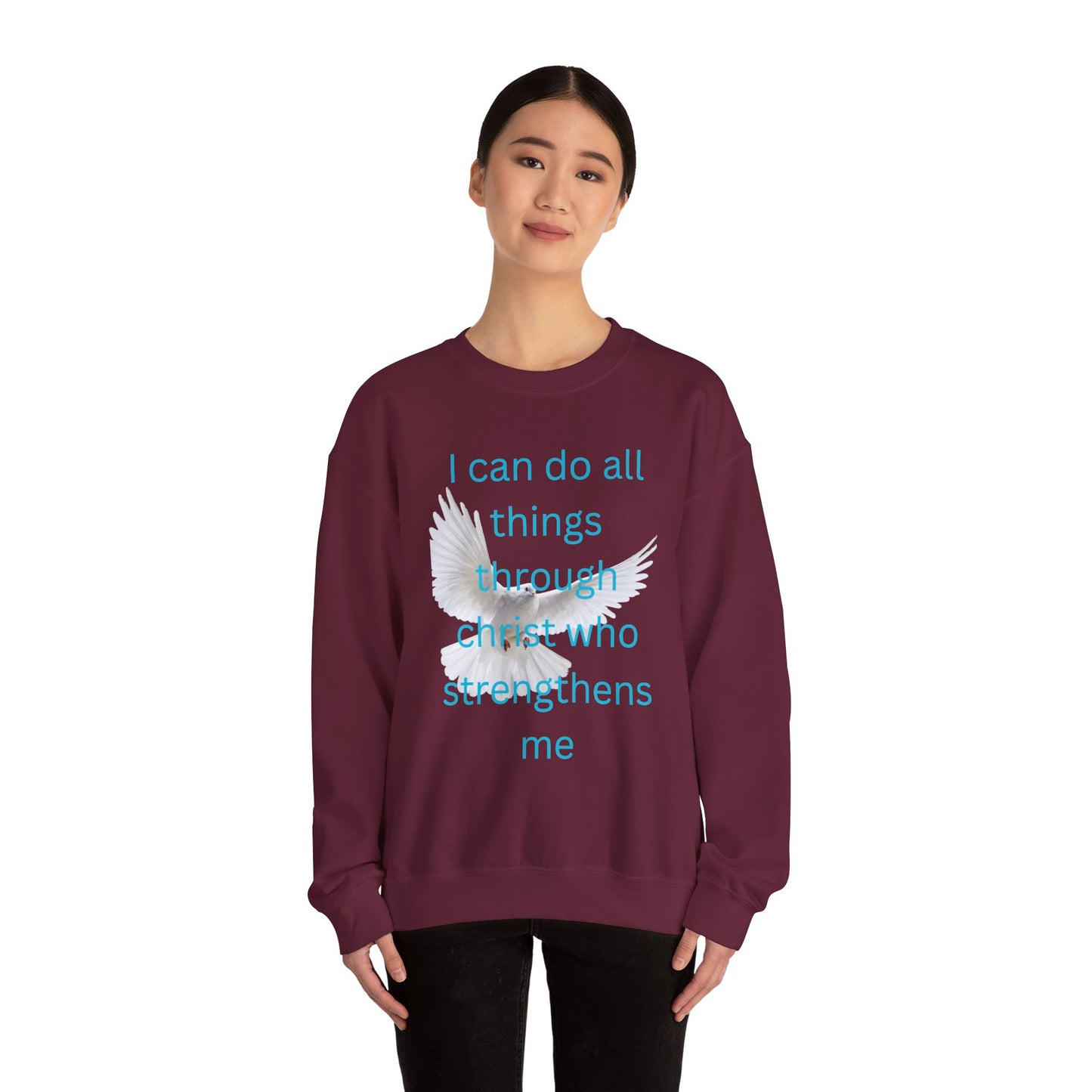 Christian Unisex Sweatshirt - White Dove Design