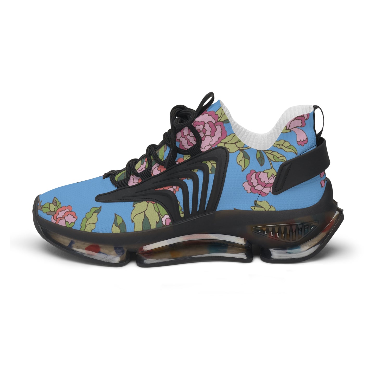 Floral Women's Mesh Sneakers | Lightweight Athletic Shoes, Fashion Sneakers, Casual Footwear, Spring Style, Gift for Her