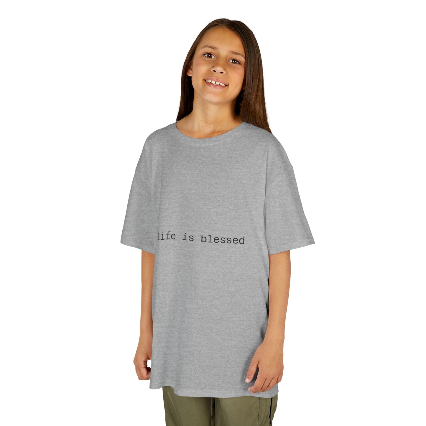 Blessed Kids Tee with Angel Wings