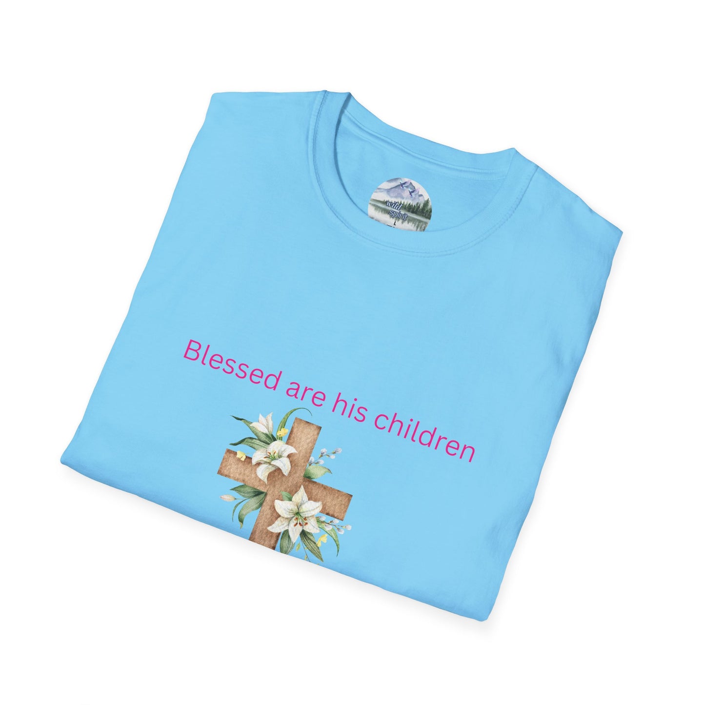 Blessed Are His Children Unisex Softstyle T-Shirt - Faith-Inspired Apparel