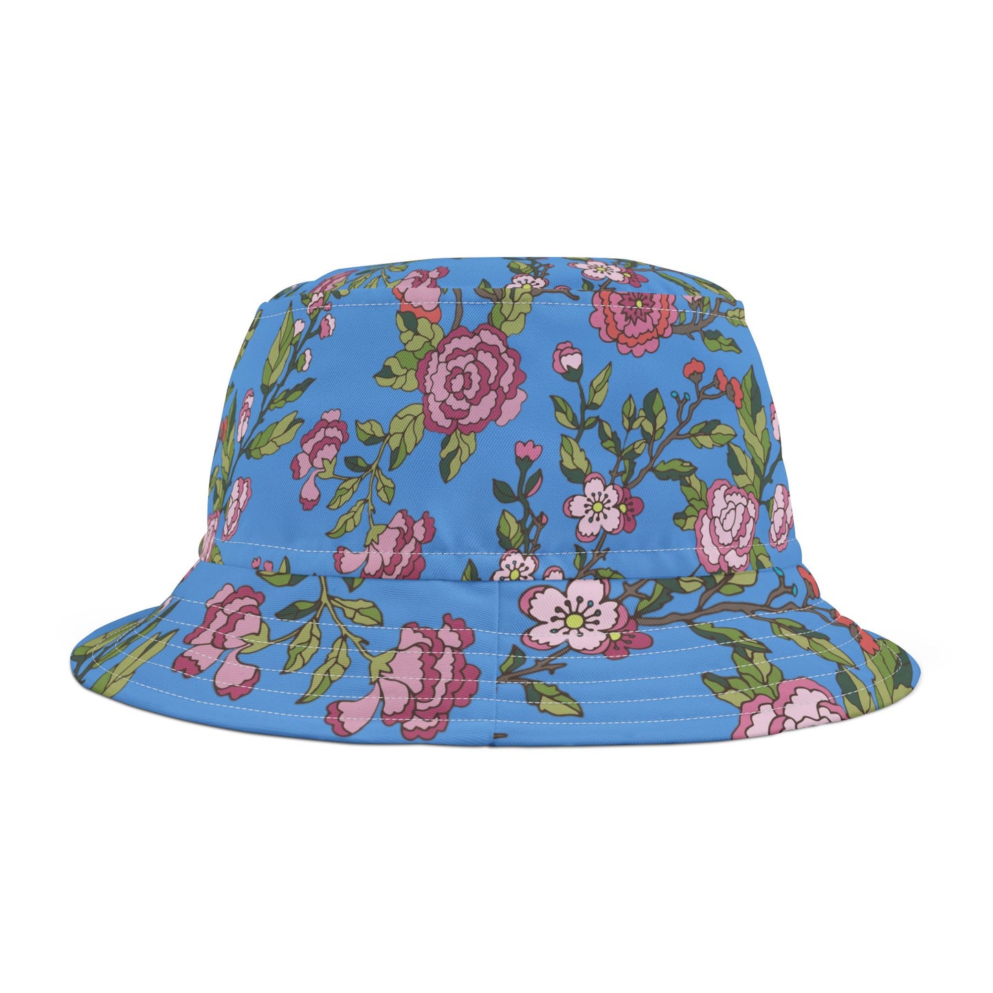 Floral Bucket Hat - AOP, Summer Accessory, Outdoor Fashion, Boho Style, Gift for Her, Beach Hat, Festival Wear