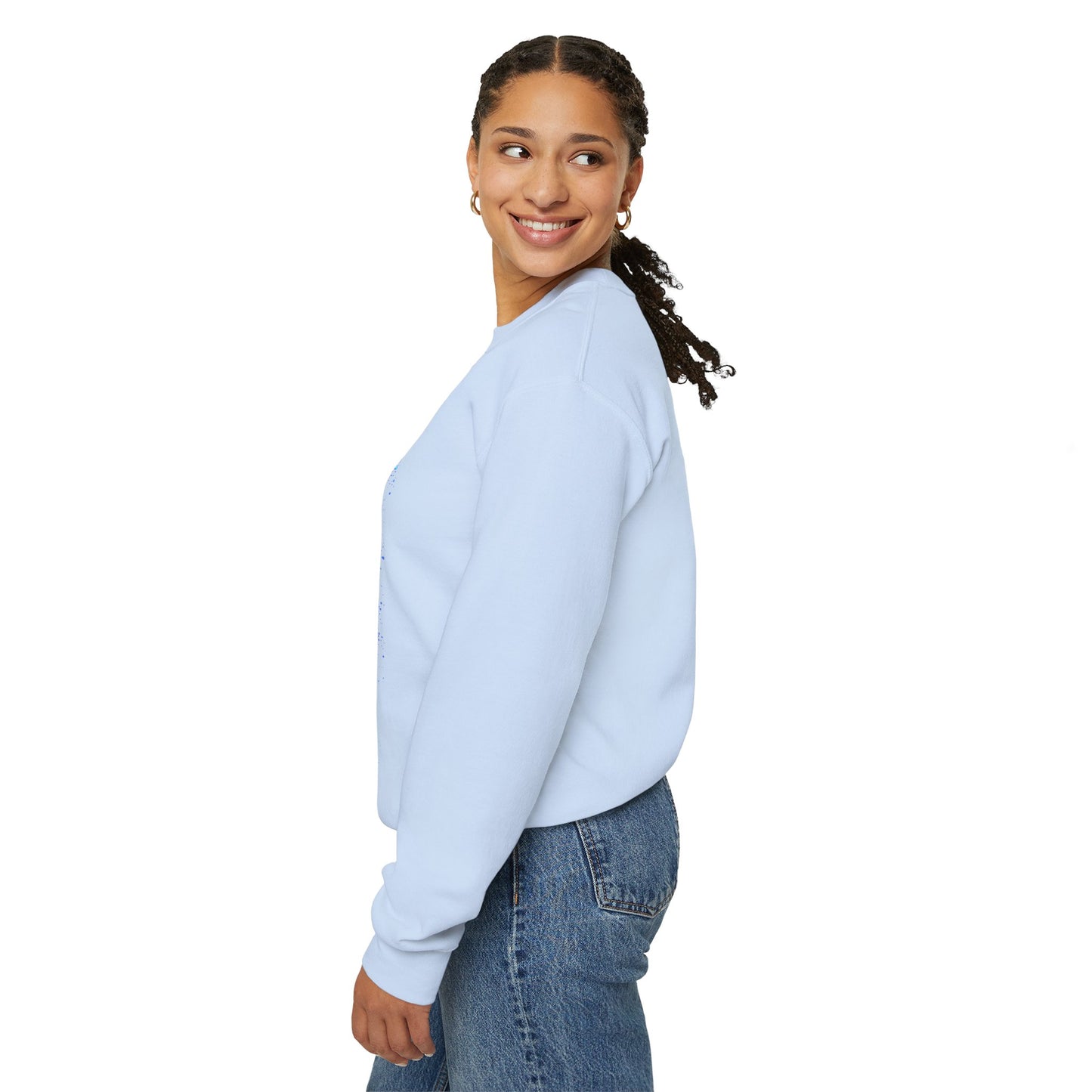 Sparkle Blue Butterfly Unisex Sweatshirt - Heavy Blend Crewneck