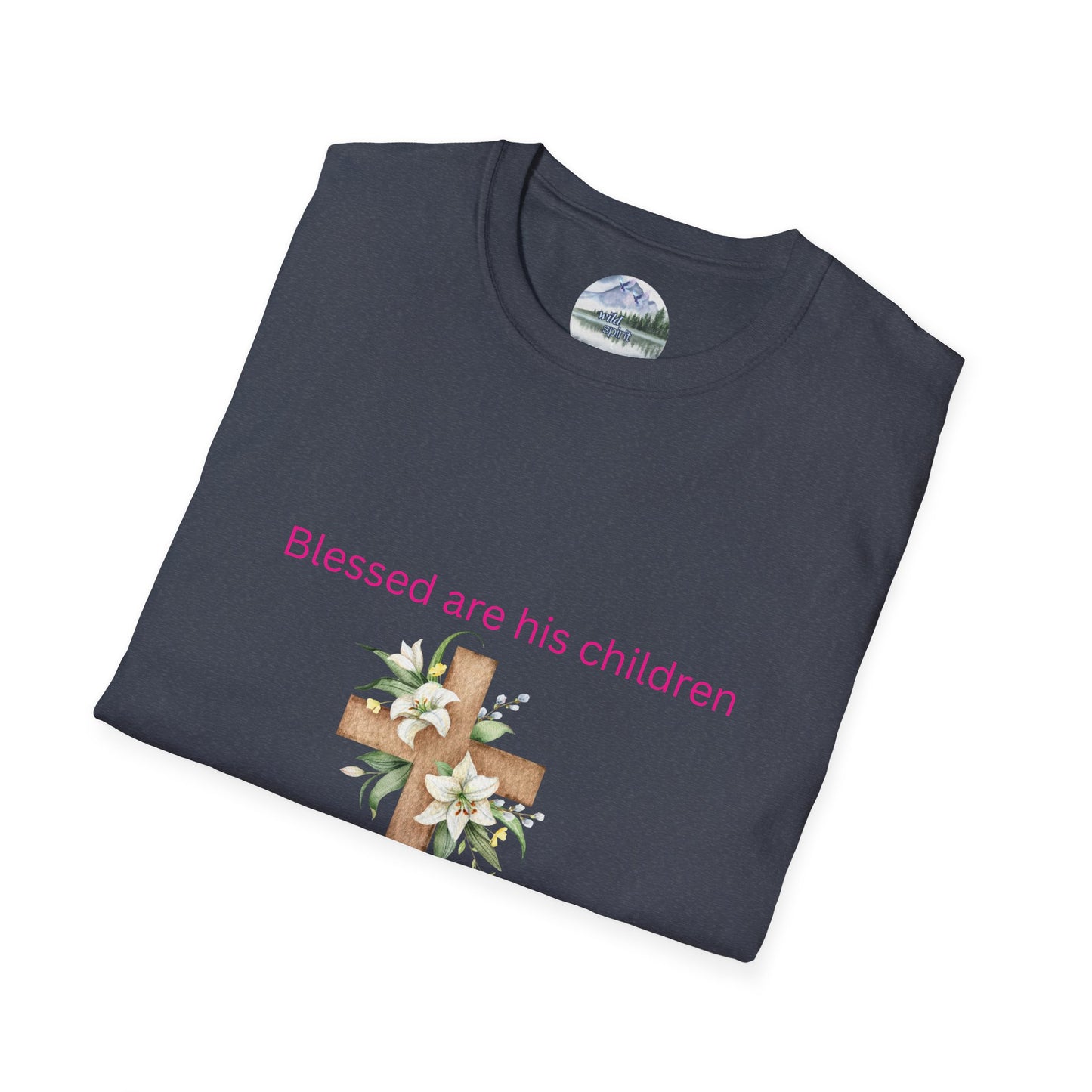 Blessed Are His Children Unisex Softstyle T-Shirt - Faith-Inspired Apparel