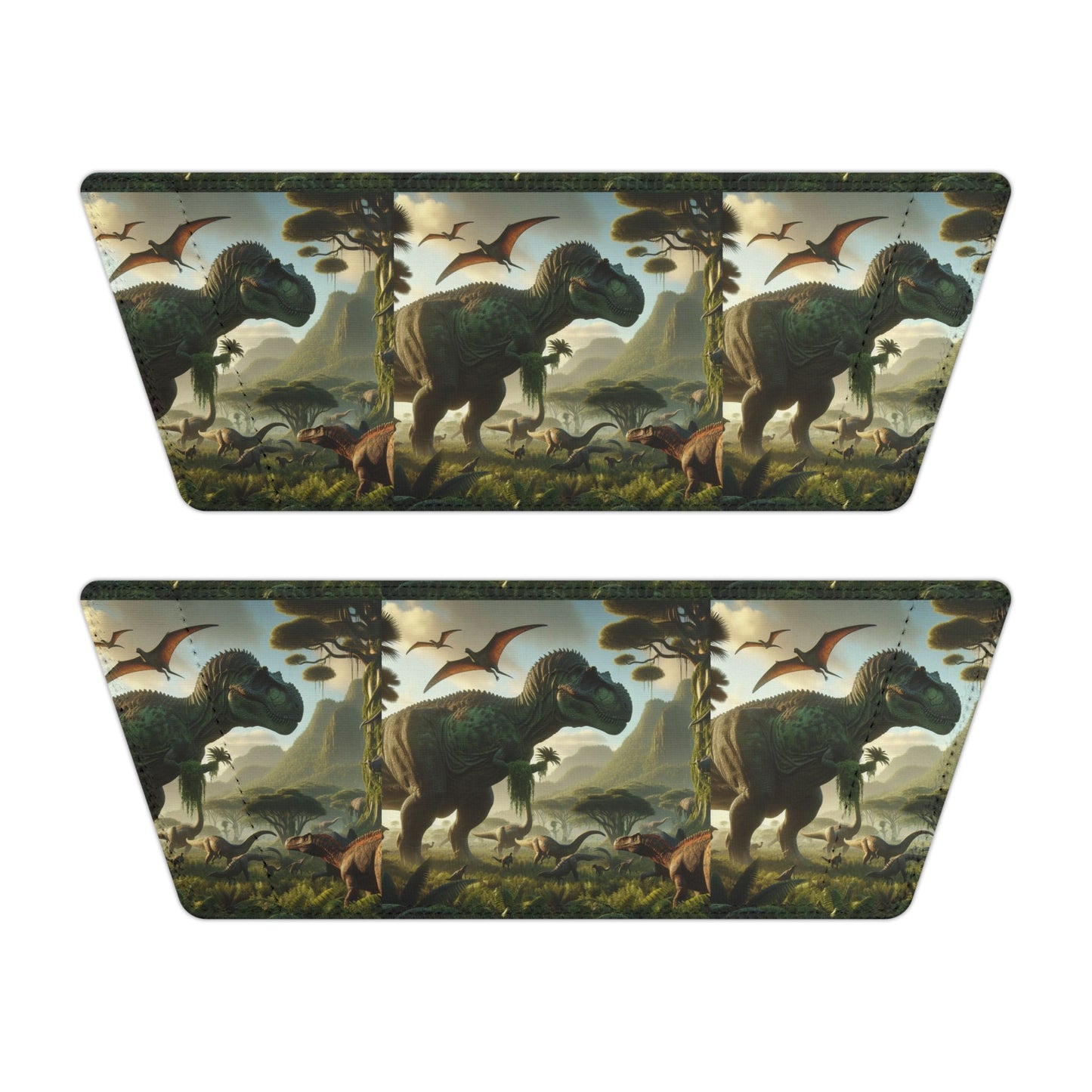 Youth Dinosaur Print Sandals - Removable Strap Slip-Ons for Summer Fun