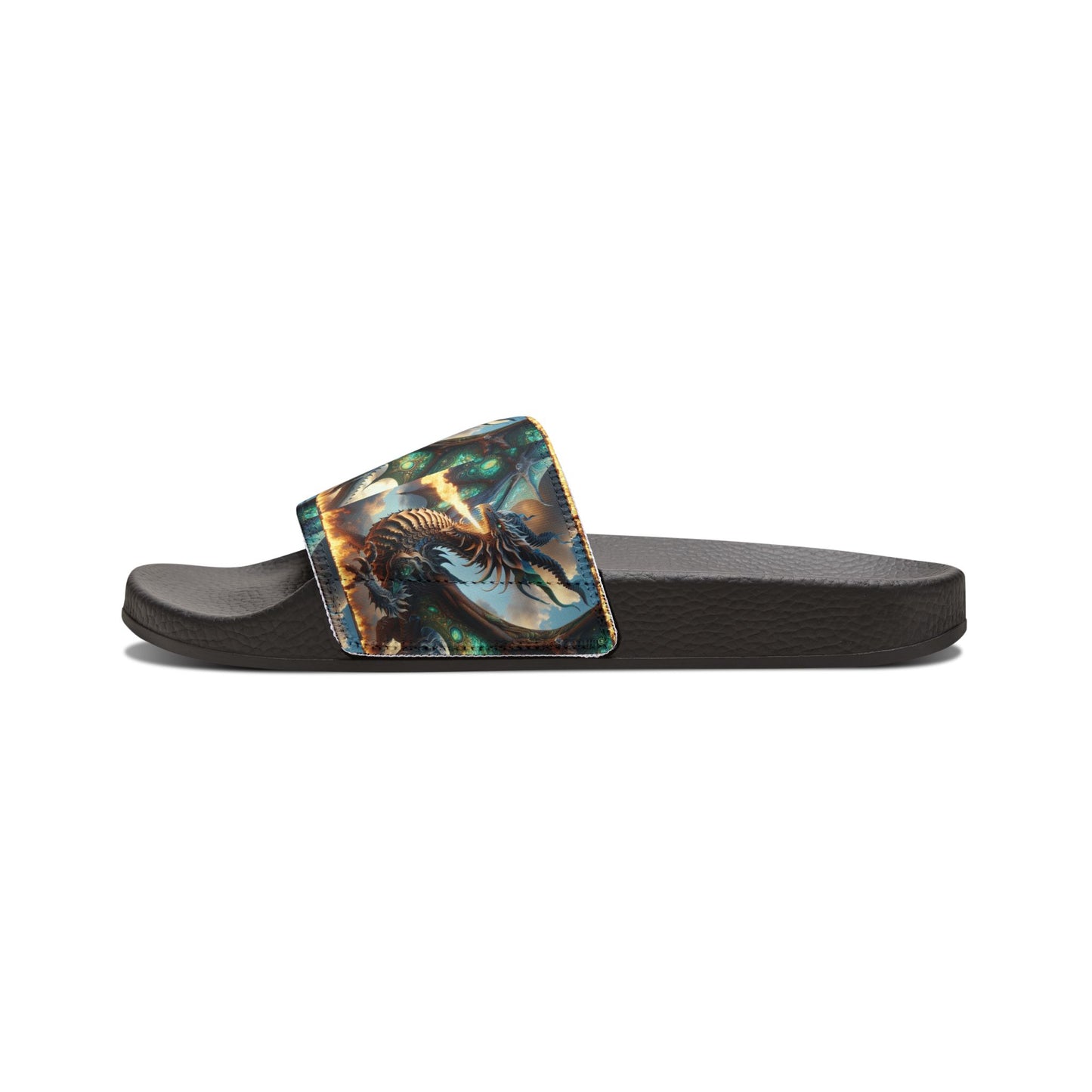 Stylish Dragon Graphic Men's Sandals - Perfect for Summer and Relaxation
