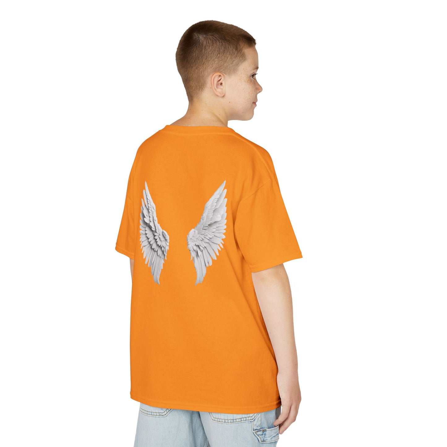 Blessed Kids Tee with Angel Wings