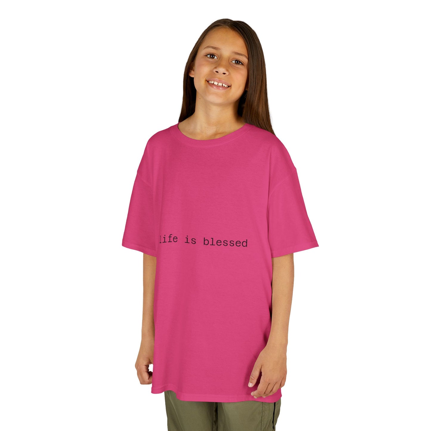 Blessed Kids Tee with Angel Wings