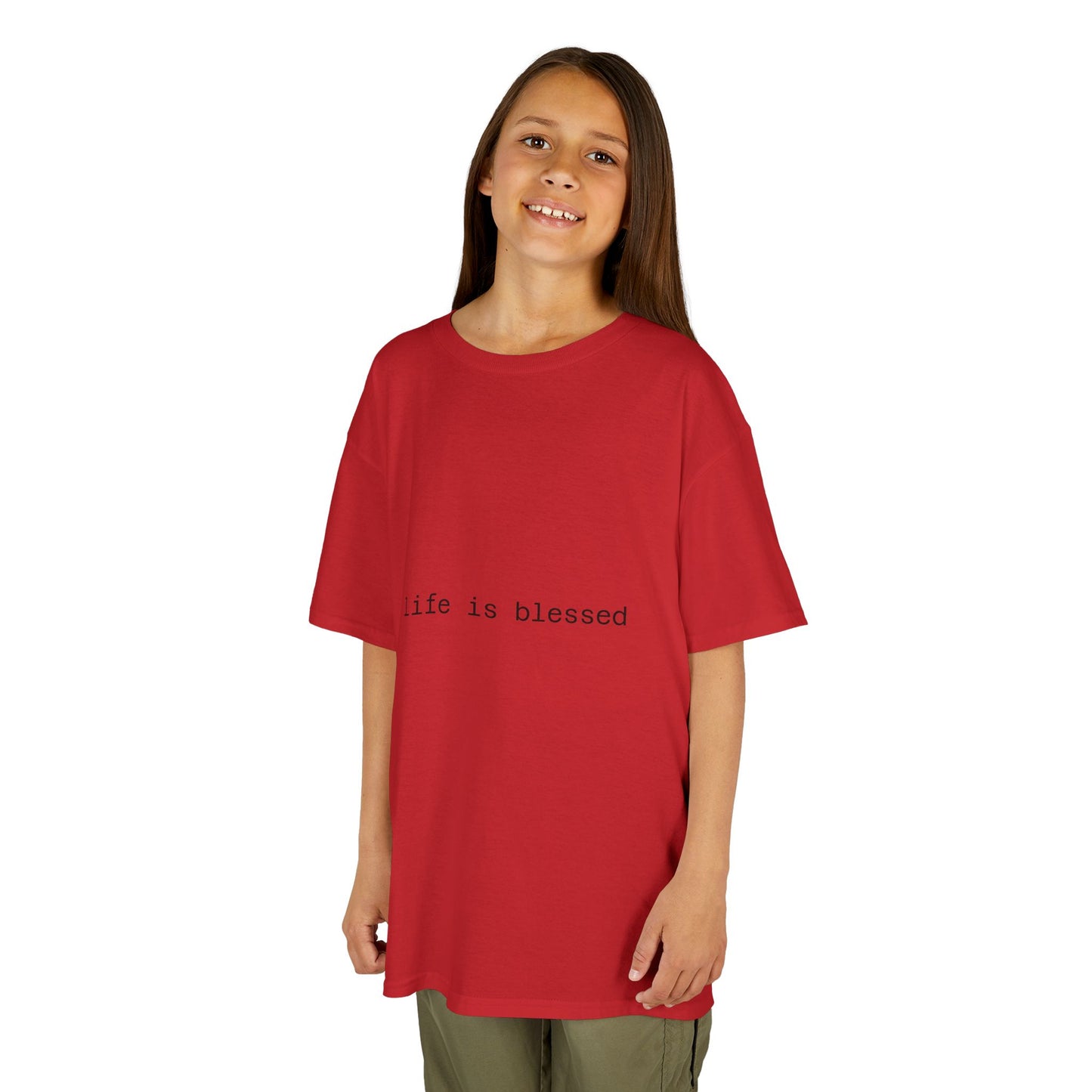Blessed Kids Tee with Angel Wings