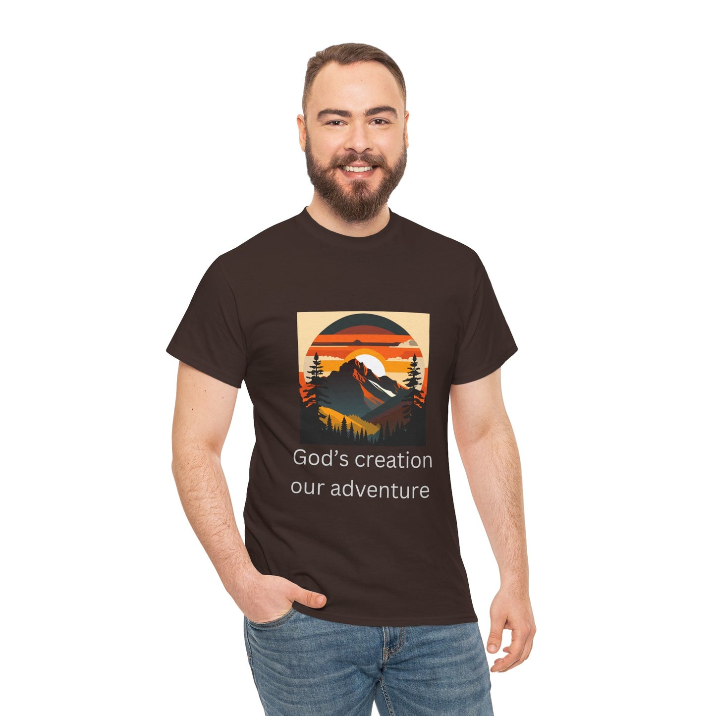 Mountain Sunset Unisex Tee - God's Creation Our Adventure