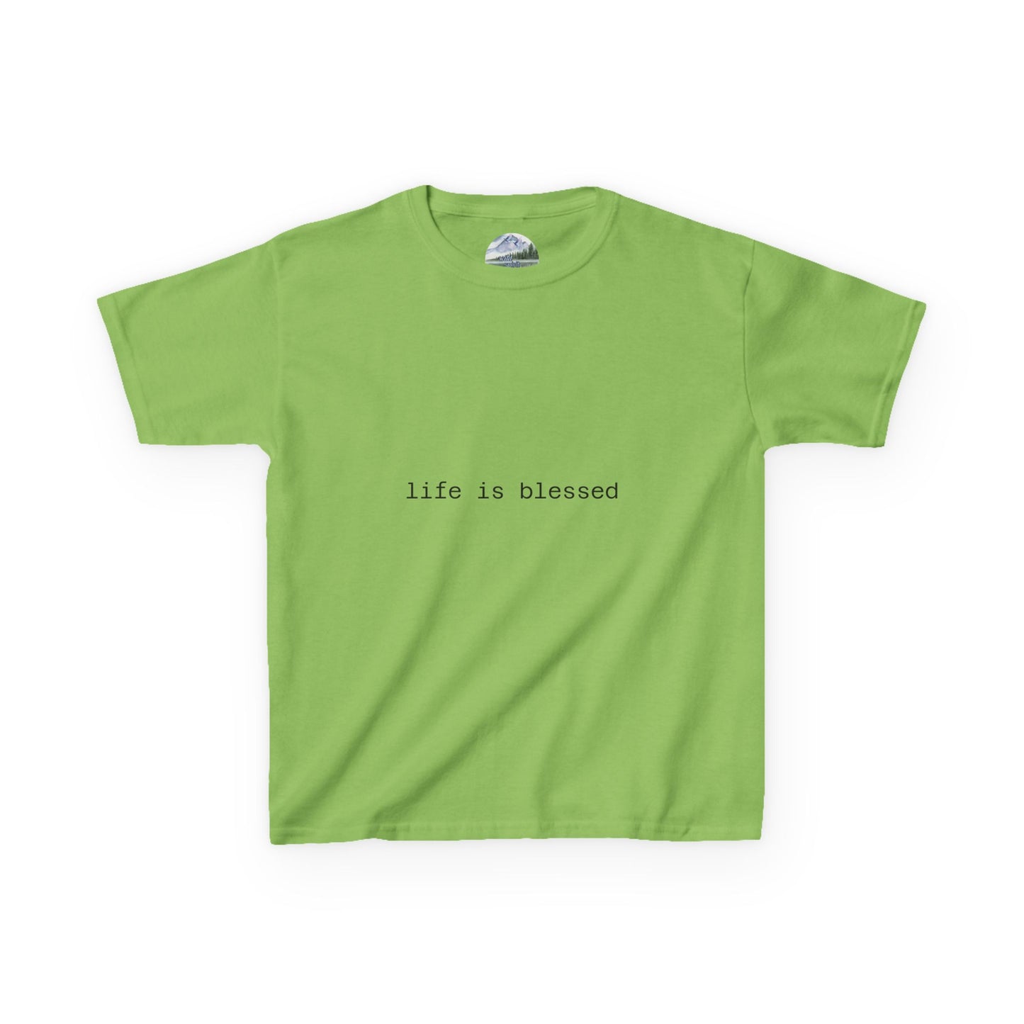 Blessed Kids Tee with Angel Wings