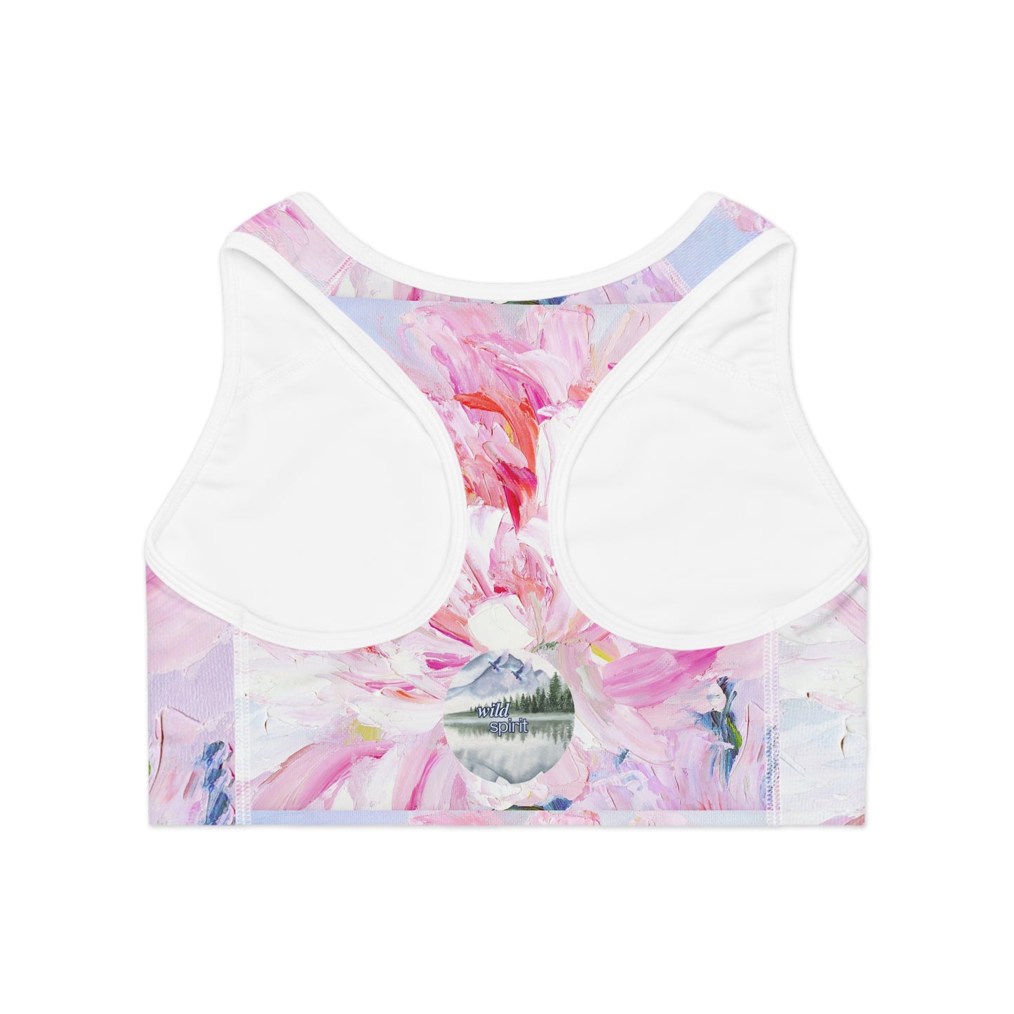 Floral Sports Bra, Yoga Bra, Workout Top, Fitness Apparel, Activewear for Women, Gift for Her, Floral Design Sports Bra