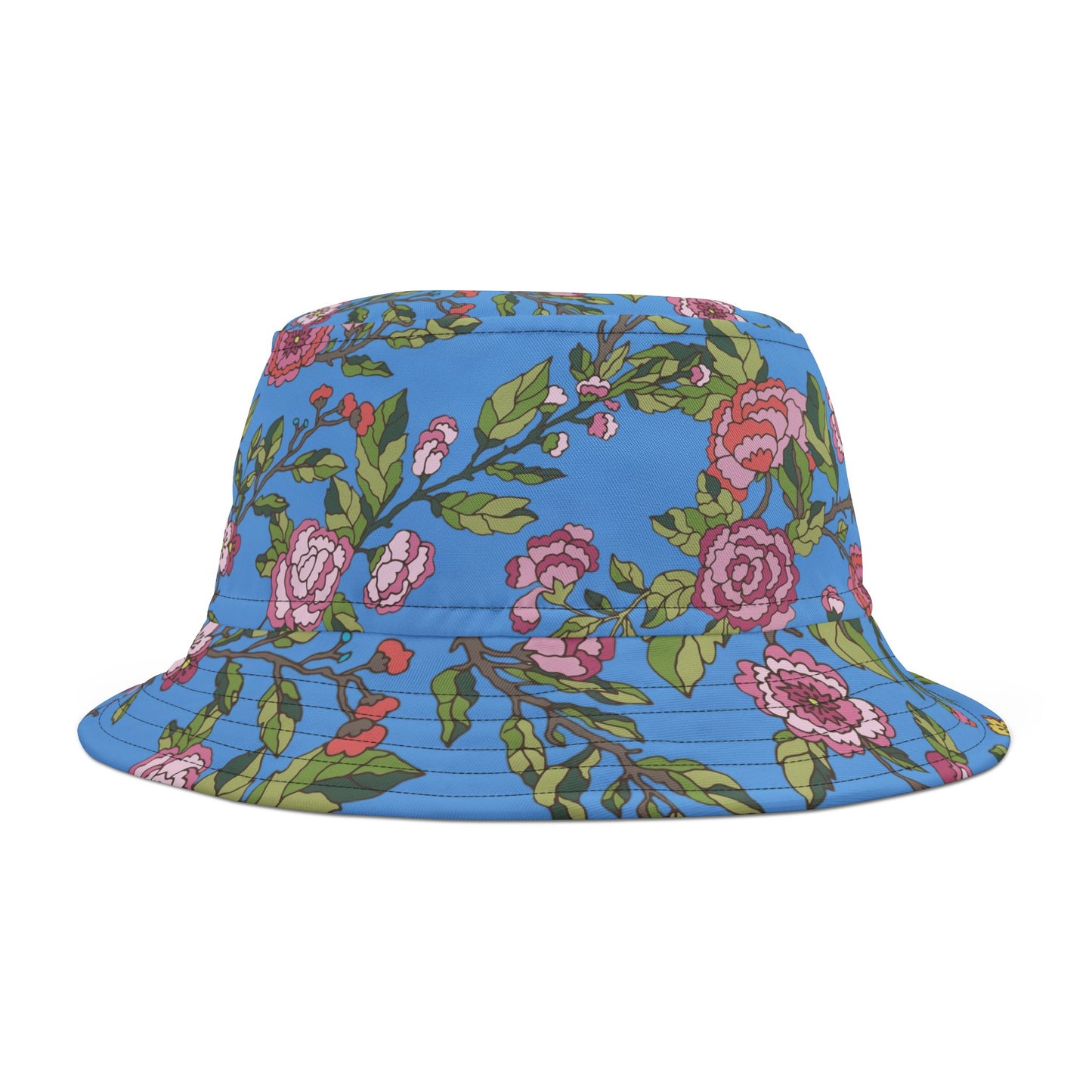 Floral Bucket Hat - AOP, Summer Accessory, Outdoor Fashion, Boho Style, Gift for Her, Beach Hat, Festival Wear