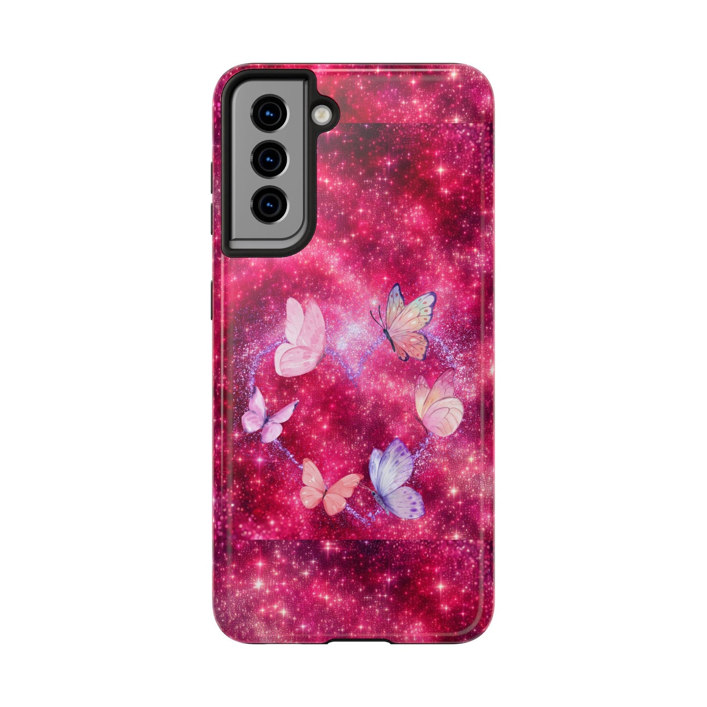 Butterfly Heart Tough Phone Cases - Vimentins Day Sparkly Design