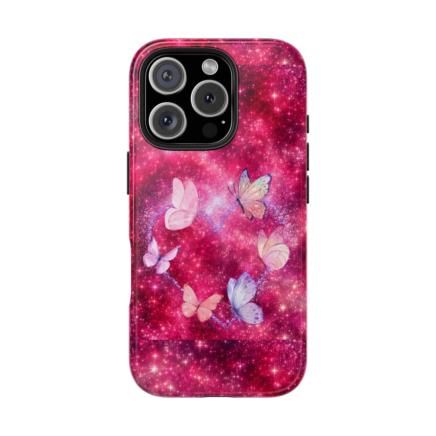 Butterfly Heart Tough Phone Cases - Vimentins Day Sparkly Design